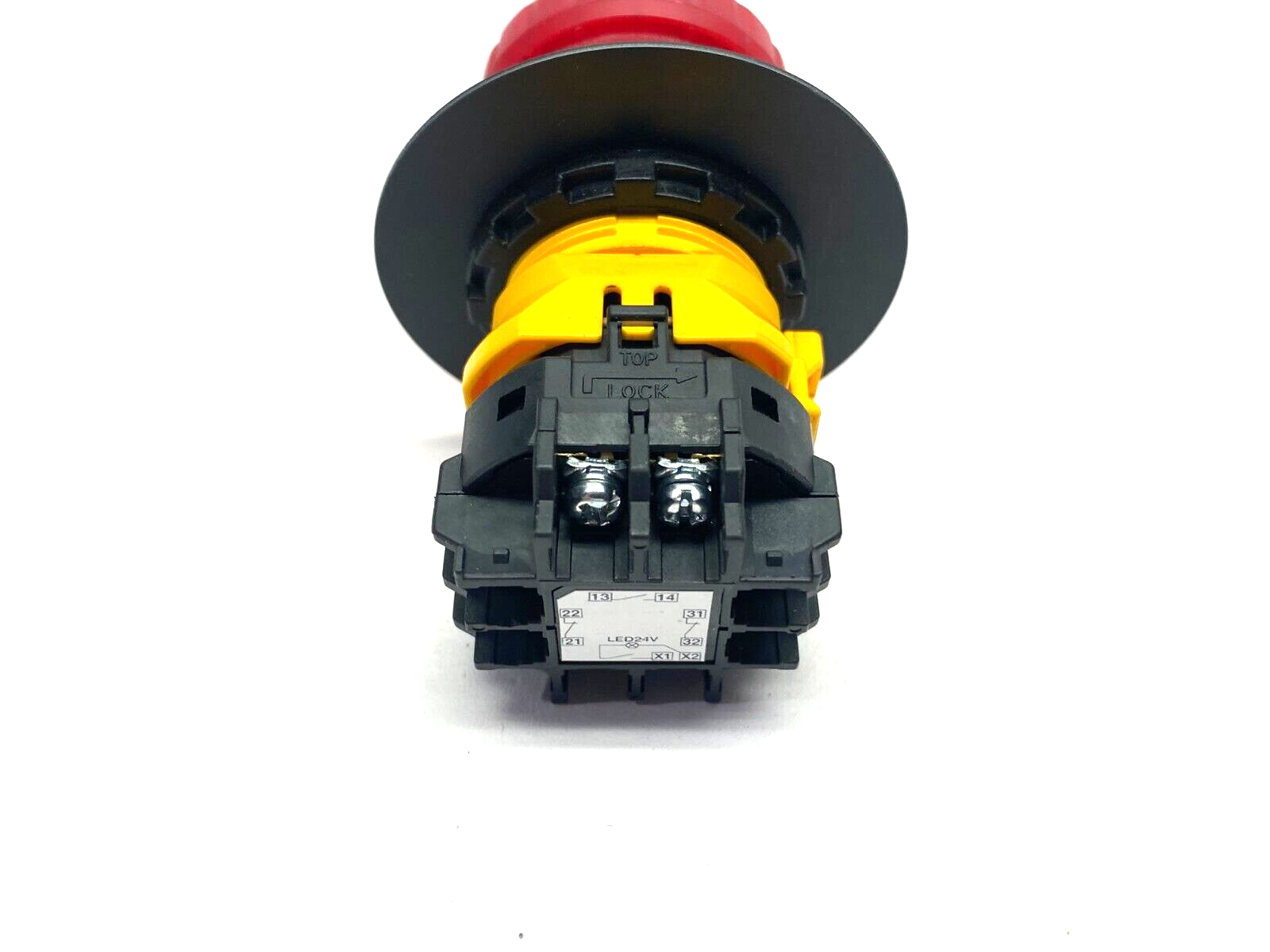 Banner SSA-EB1PL2-12 Panel-Mount Emergency Stop Push Button 30mm 2NC/1NO 42210 - Maverick Industrial Sales