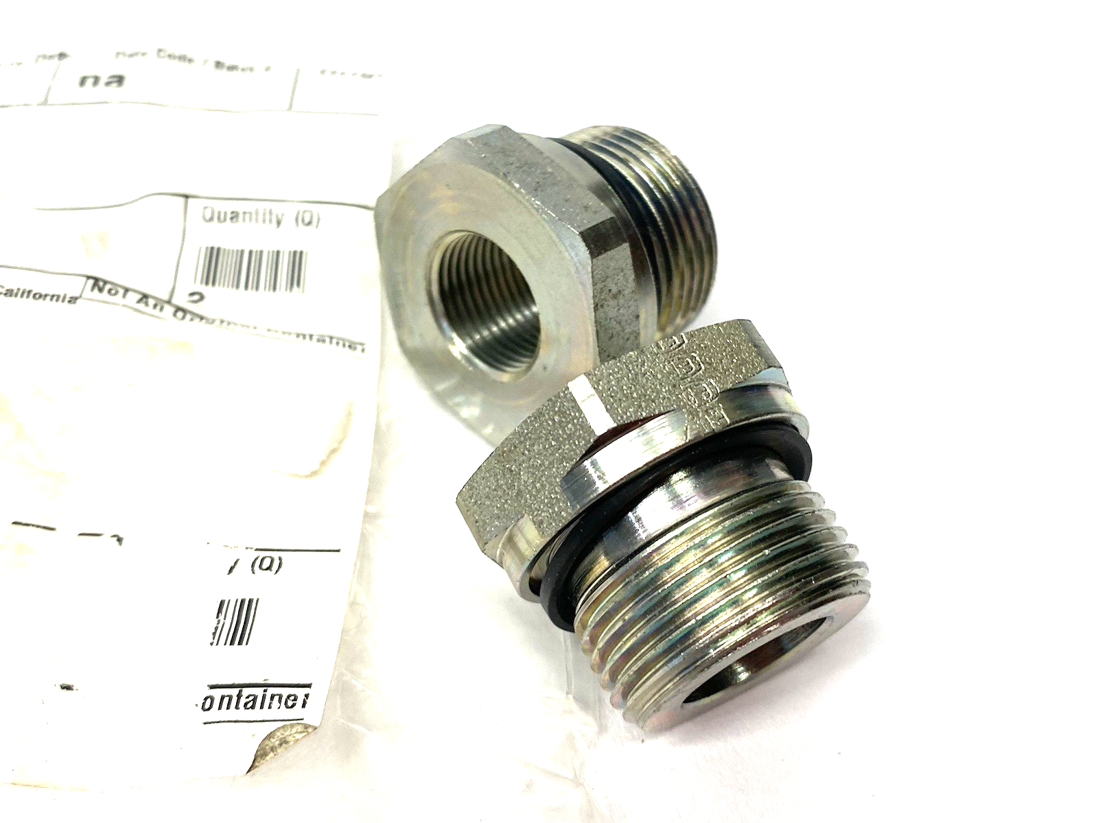RI3/4EDX3/8CF | Parker Ermeto DIN Reducer Plug BSPP Steel LOT OF 2 - New – Open box - Maverick Industrial Sales