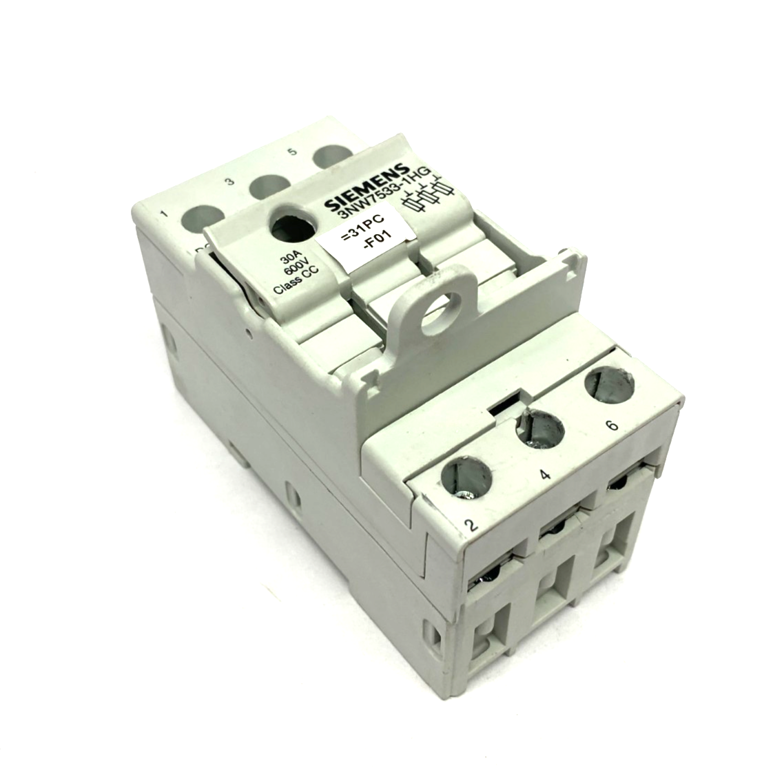 Siemens 3NW7533-1HG SENTRON Fuse Holder Class CC 3-Pole - Maverick Industrial Sales