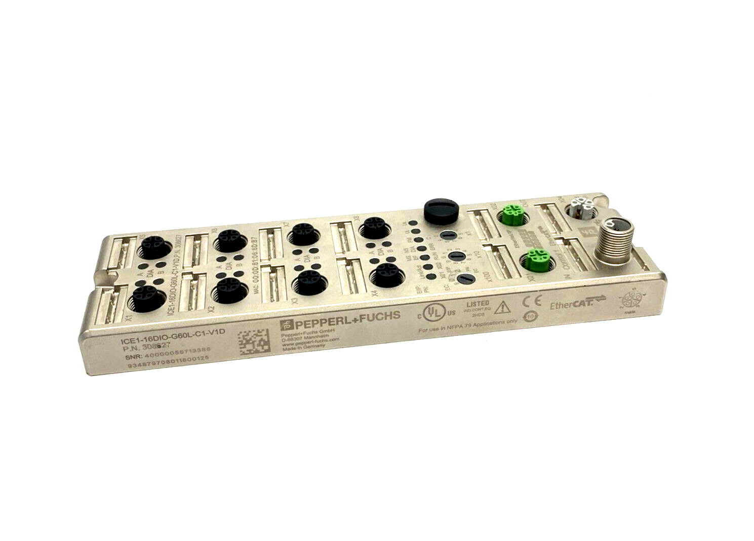 Pepperl+Fuchs ICE1-16DIO-G60L-C1-V1D Fieldbus Module 308627 - Maverick Industrial Sales
