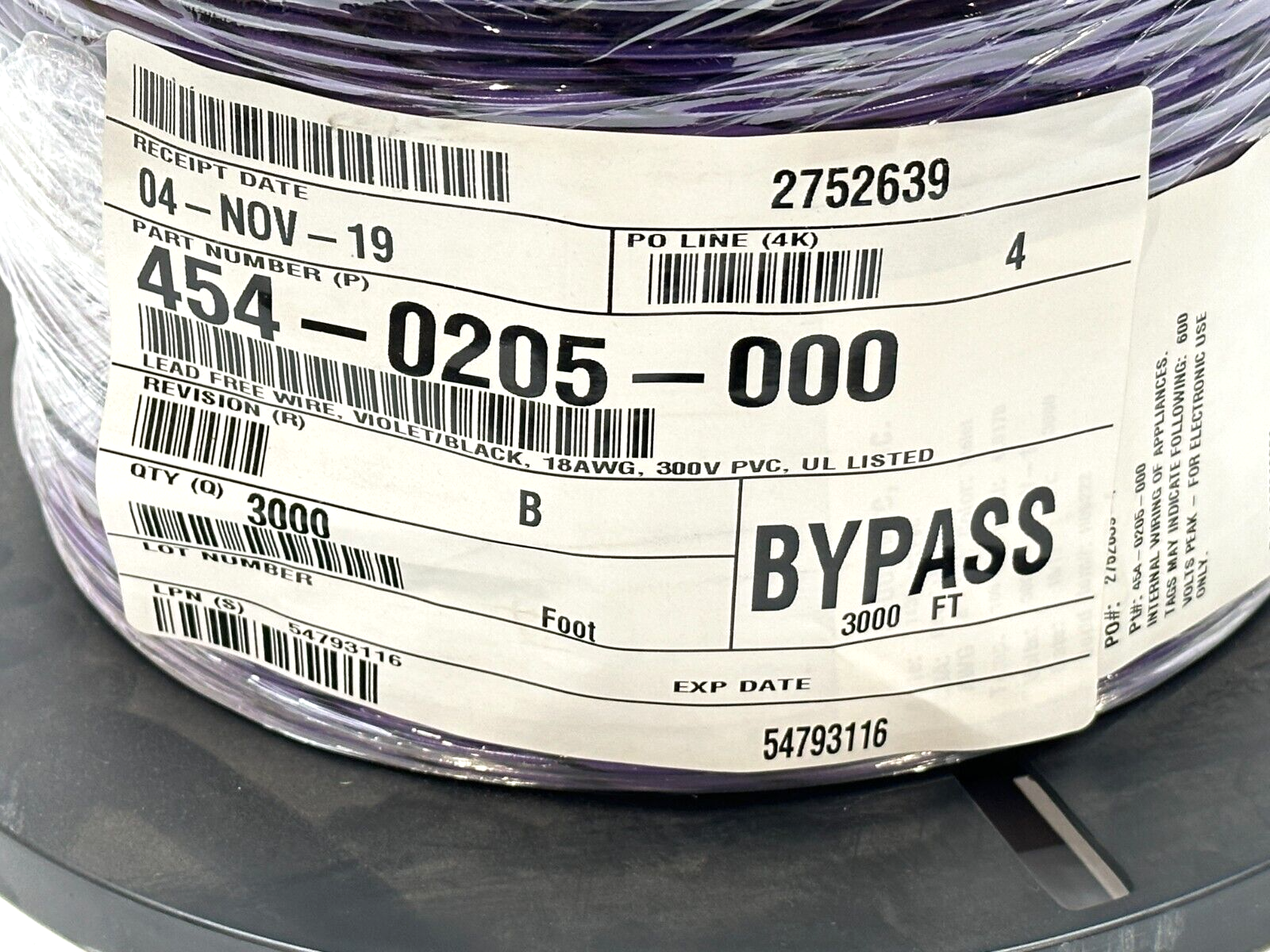 Judd Wire 454-0205-000 18AWG 16/30 .017 XLPVC H09222 3000ft Spool - Maverick Industrial Sales