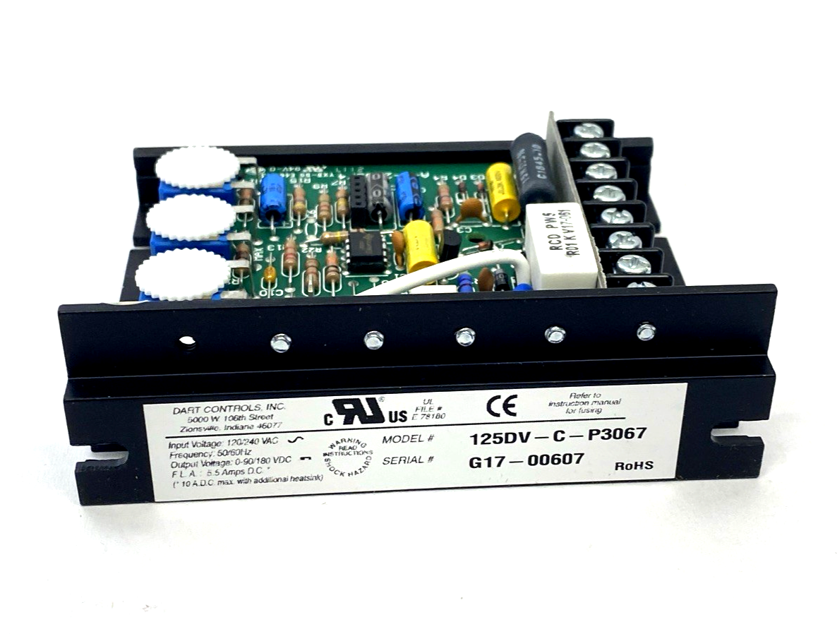 Dart Controls 125DV-C-P3067 DC Speed Control, SureKap CC00404 - Maverick Industrial Sales