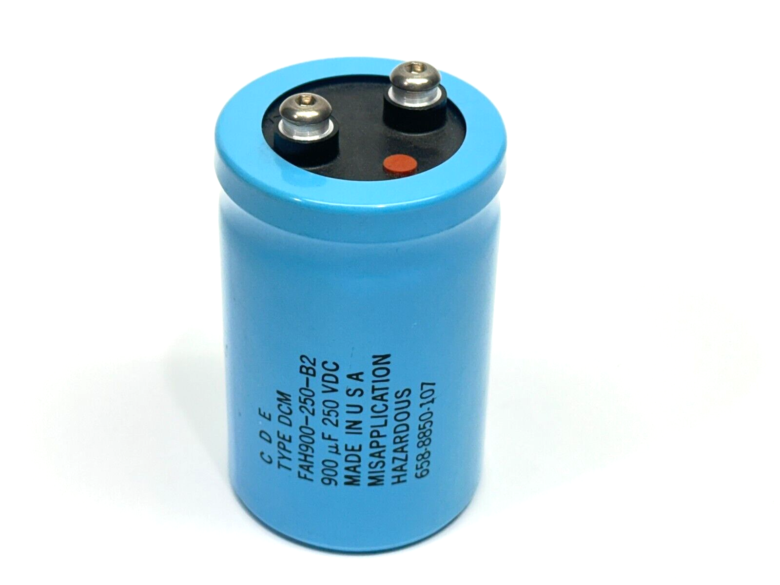 CDE FAH900-250-B2 Capacitor 900uF 250VDC Type DCM - Maverick Industrial Sales