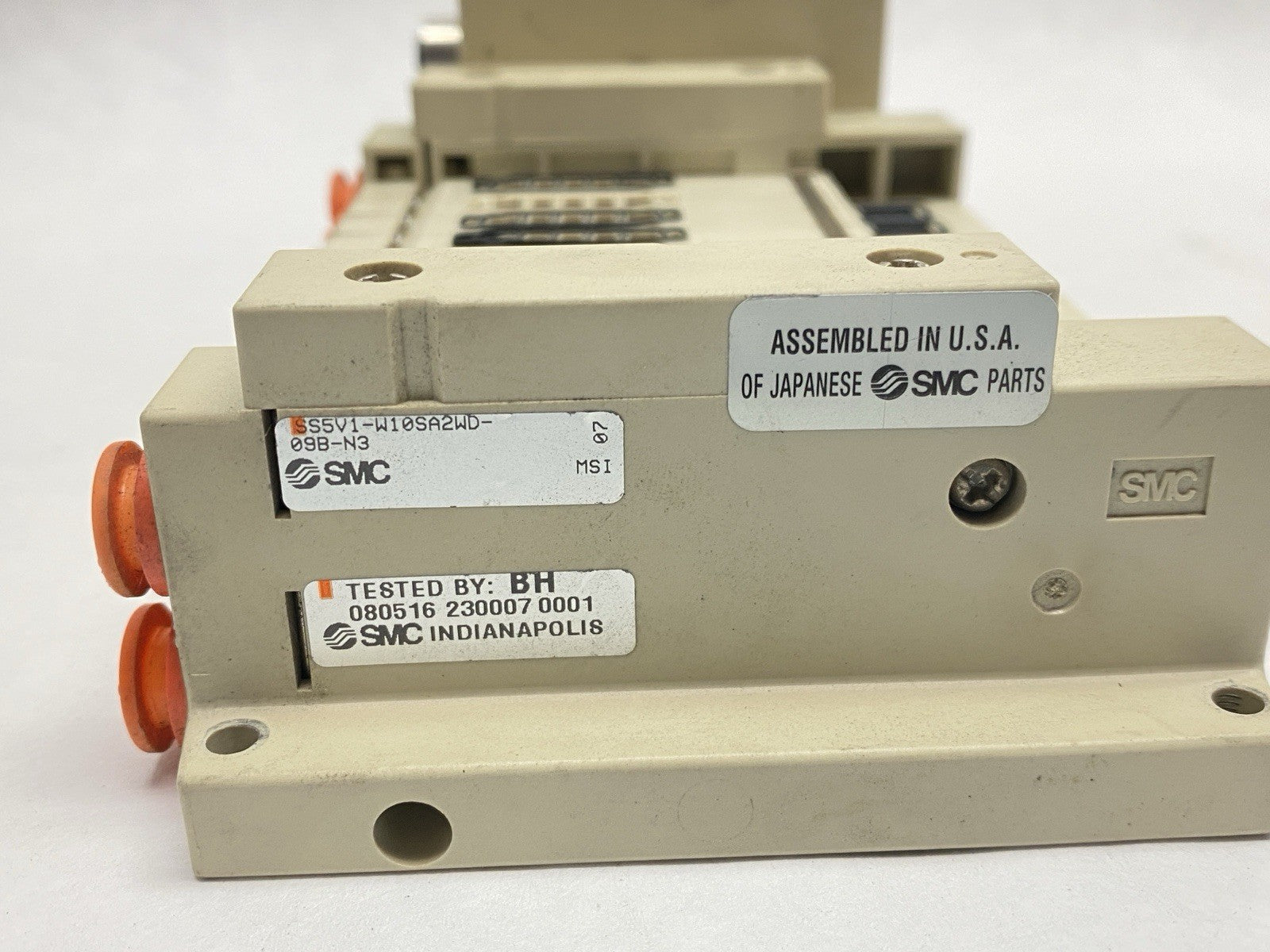SMC 10-SS5V1-W10S0D-09U-N3 Pneumatic Manifold Assembly 9-Station - Maverick Industrial Sales