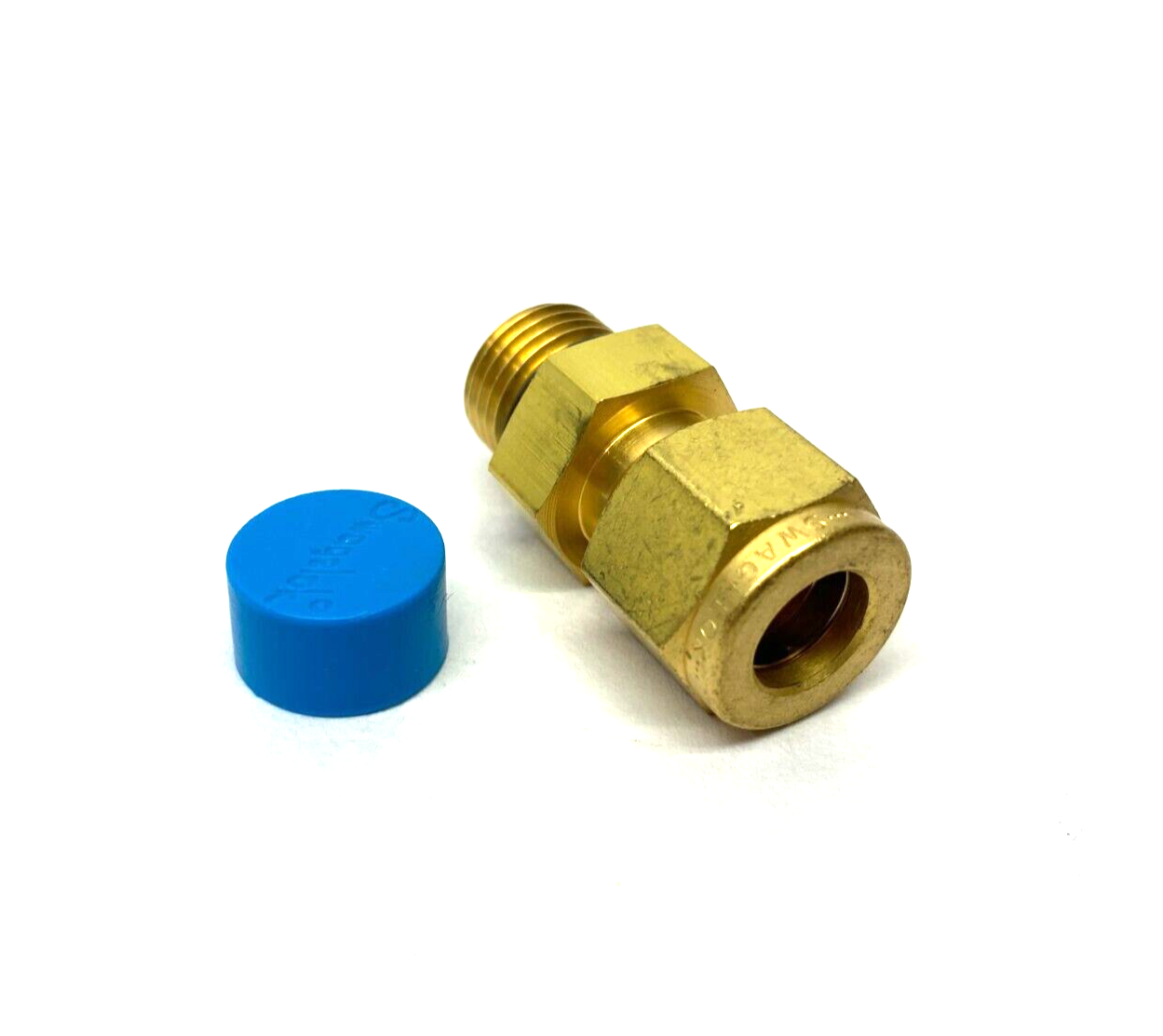 Swagelok B-600-1-OR Brass Compression Fitting O-Ring Seal 3/8" OD 9/16-18 Thread - Maverick Industrial Sales