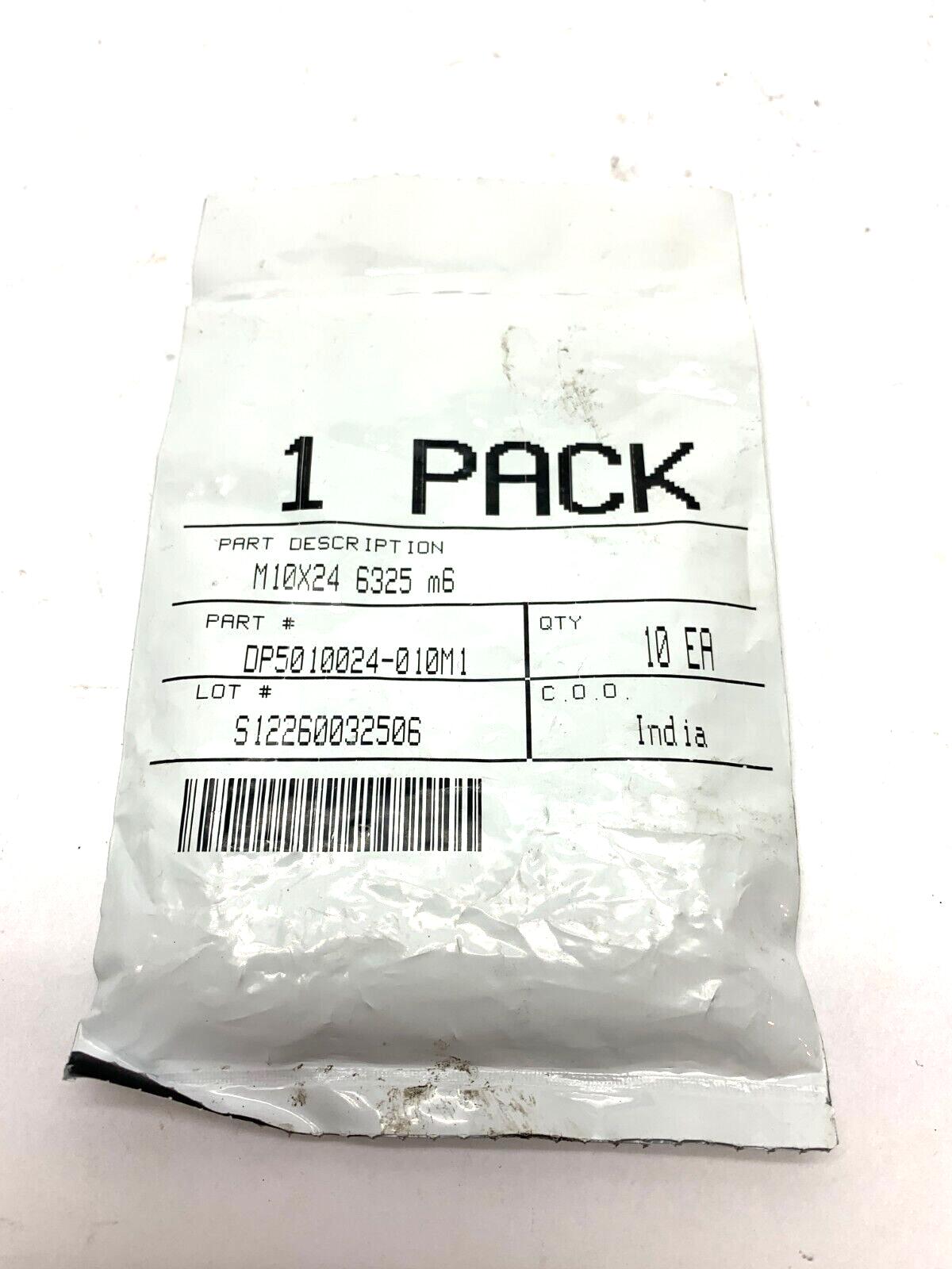 DP5010024-010M1 Dowel Pin M10x24 6325 m6 PACK OF 10 - Maverick Industrial Sales