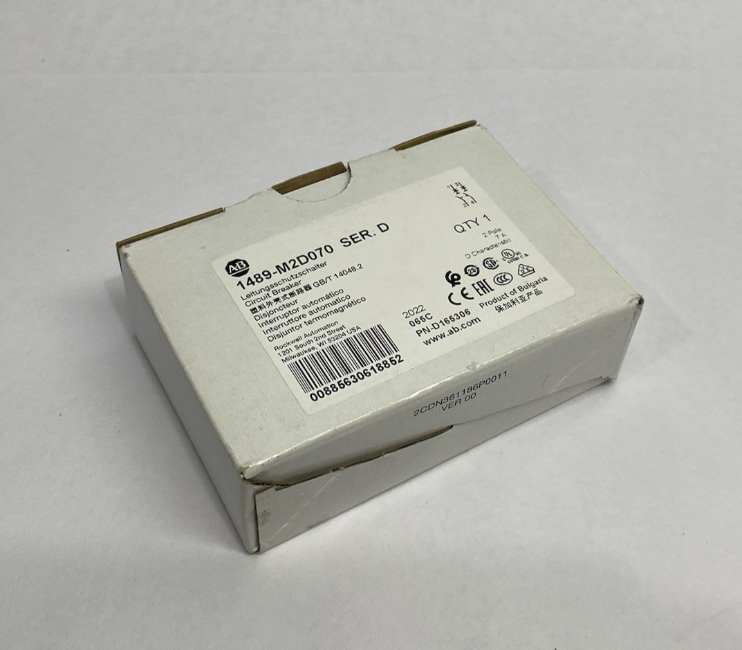 1489-M2D070 | Allen Bradley Ser. D Circuit Breaker 2-Pole 7A - New Other - Maverick Industrial Sales