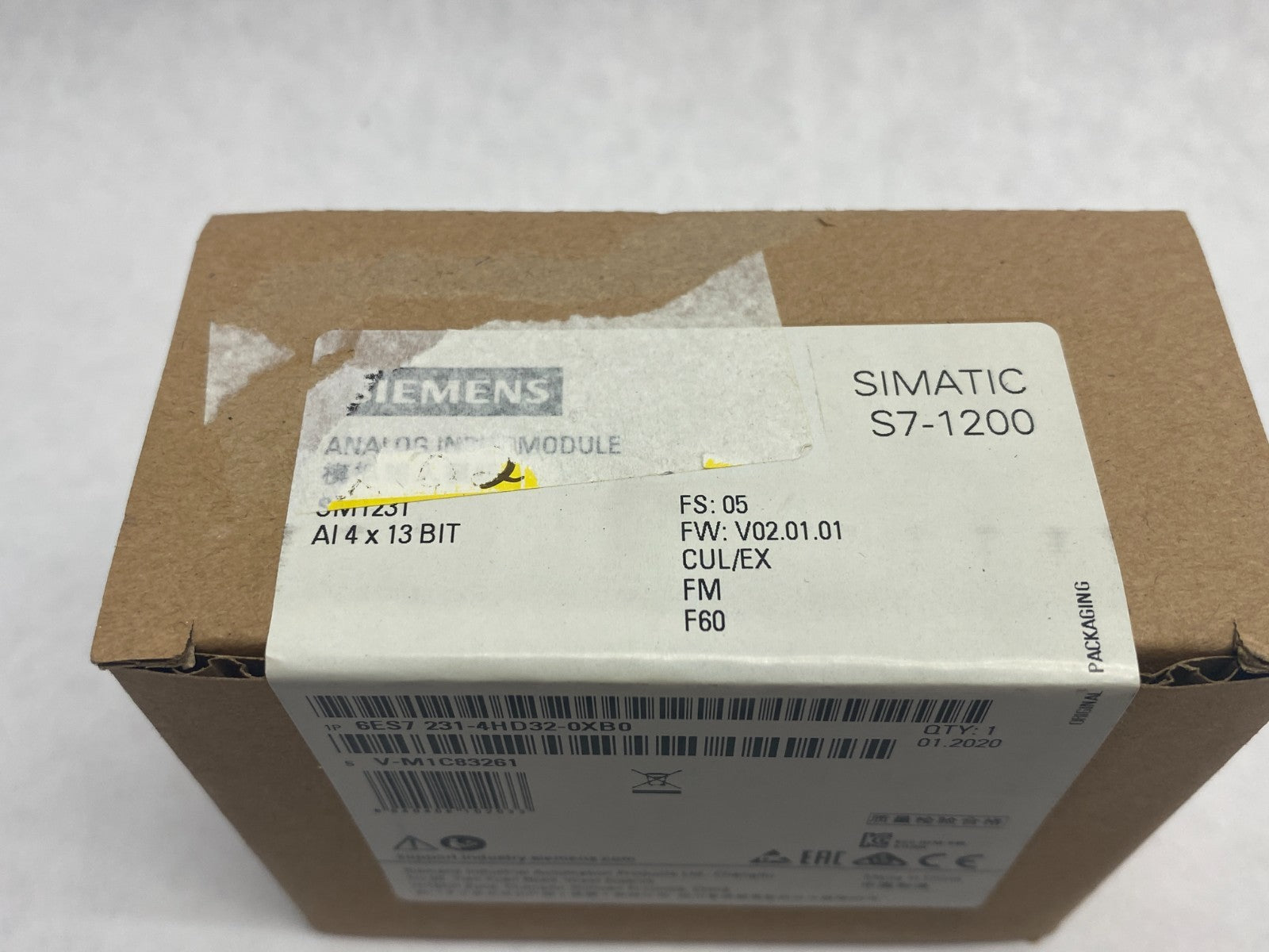 Siemens 6ES7 231-4HD32-0XB0 SIMATIC S7-1200 Analog Input Module SM1231 4x13 Bit - Maverick Industrial Sales