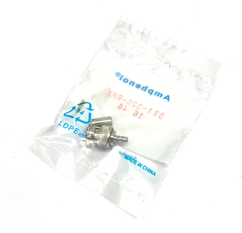 Amphenol 031-320-RFX Straight Male BMC Crimp Plug Connector RG58 RG141 - Maverick Industrial Sales