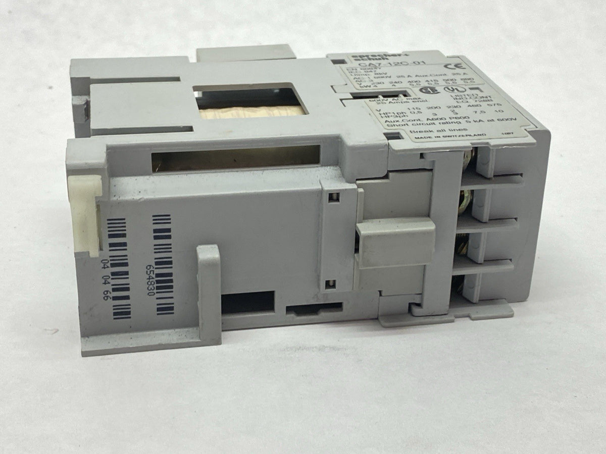 Sprecher+Schuh CA7-12C-01 Power Contactor 3-Pole 12/32A 600V 24VDC Coil - Maverick Industrial Sales