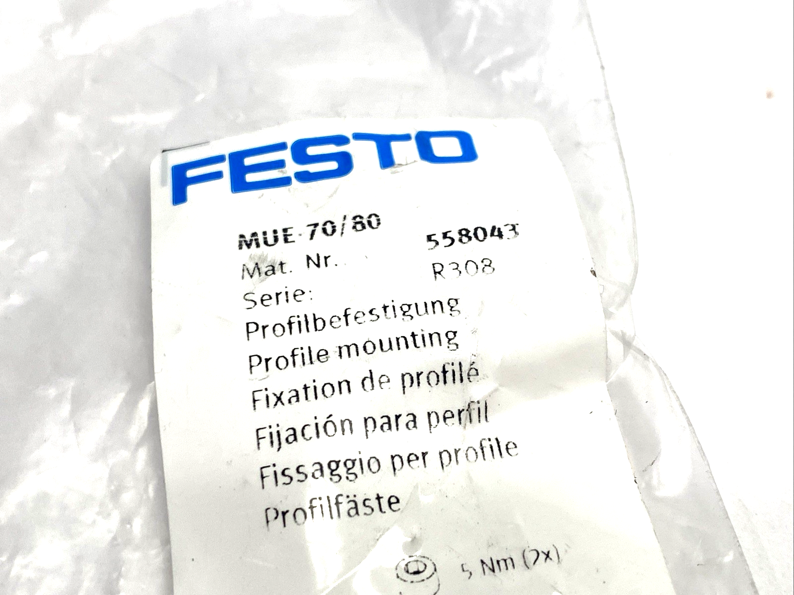 Festo MUE-70/80 Profile Mounting 558043 - Maverick Industrial Sales