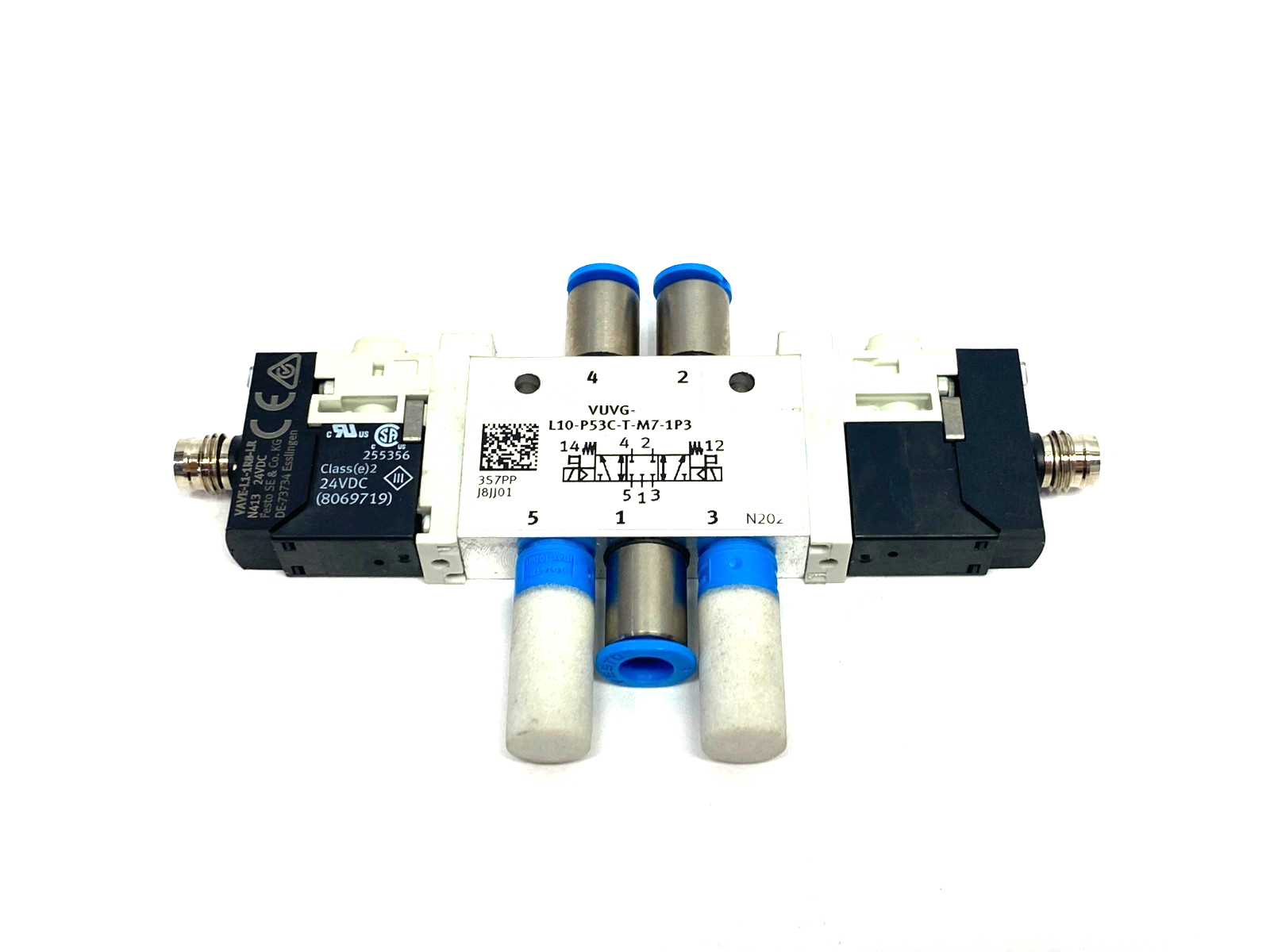 Festo VUVG-L10-P53C-T-M7-1P3 Solenoid Valve, 5/3, Closed 566476 - Maverick Industrial Sales