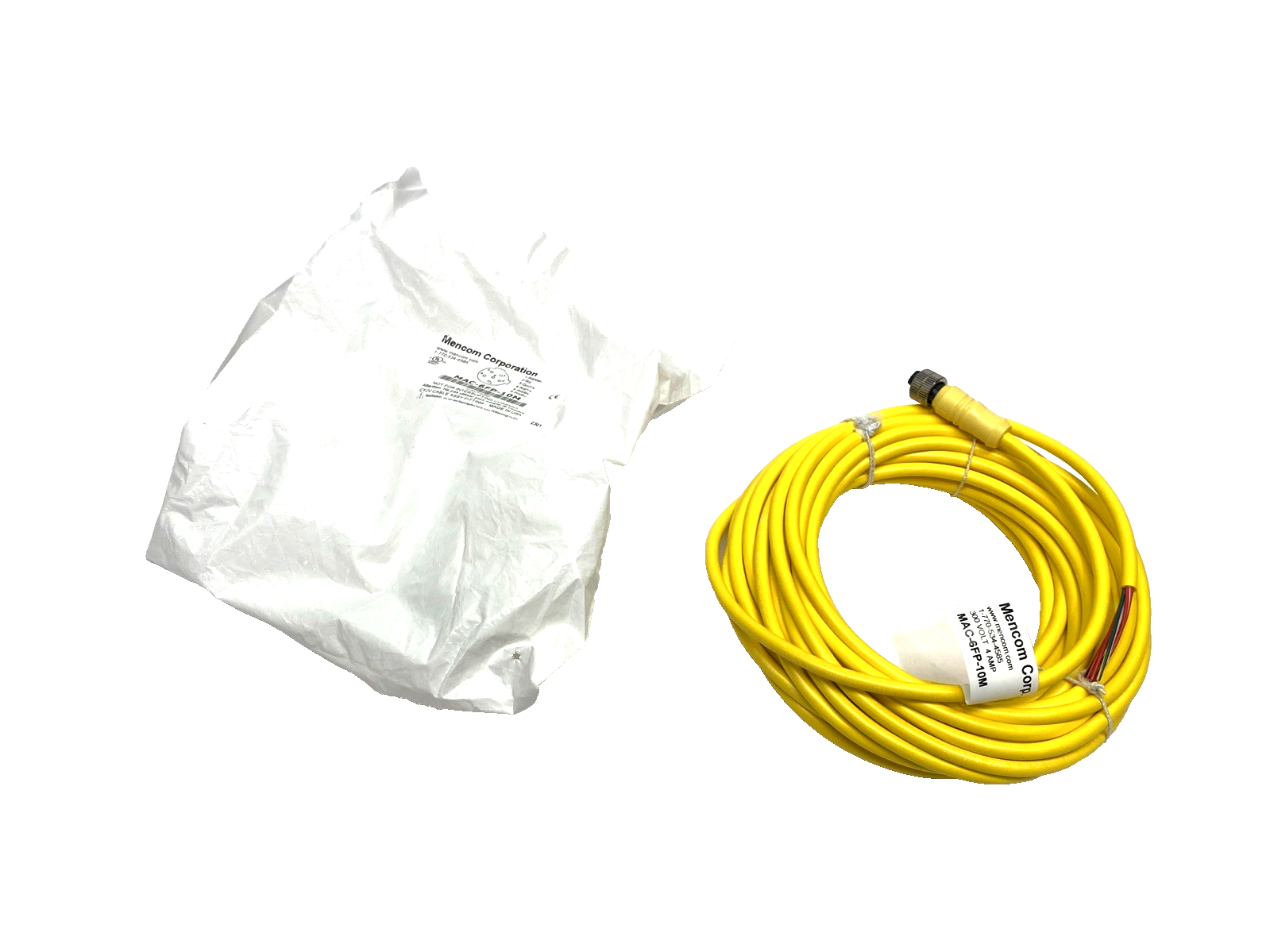 | Mencom MAC-6FP-10M Cordset, Female 1/2" 6-Pin To Wire 10m - New – Open box - Maverick Industrial Sales
