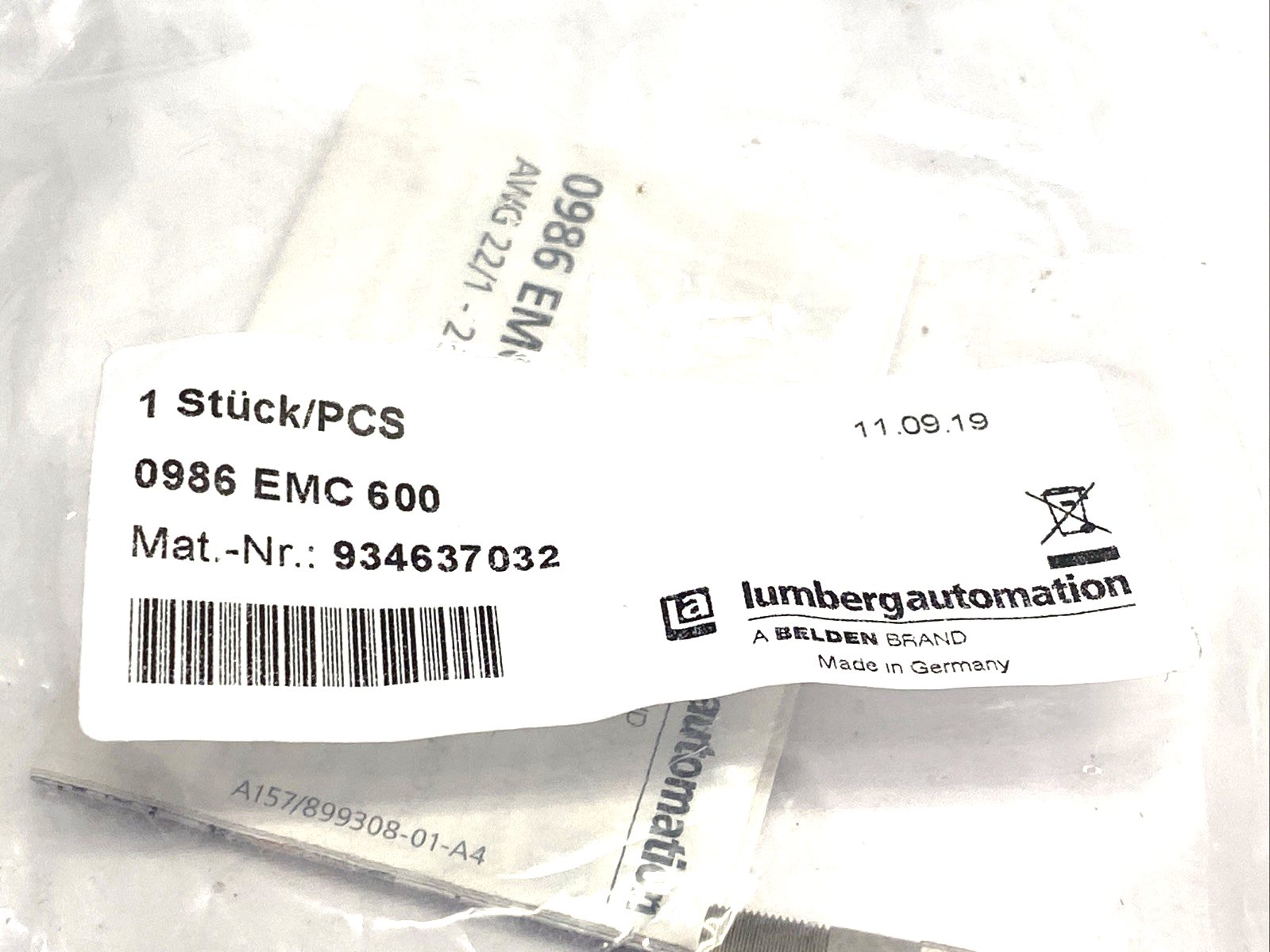 934637032,0986 EMC 600 | Lumberg Automation 0986 EMC 600 Field Attachable Connector M12 8-Pin 934637032 - New - Maverick Industrial Sales