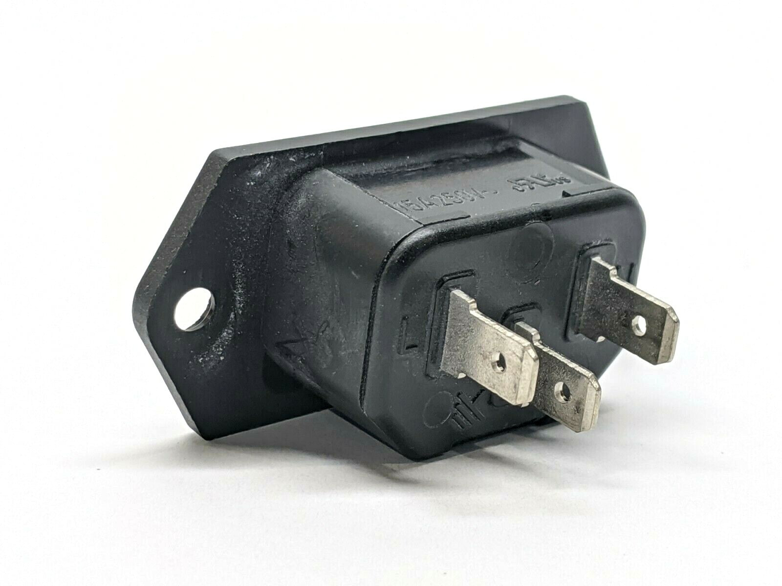 Schurter 6100-32 Panel Mount 3 Prong Power Cord Entry Module Terminal 10A 250V - Maverick Industrial Sales
