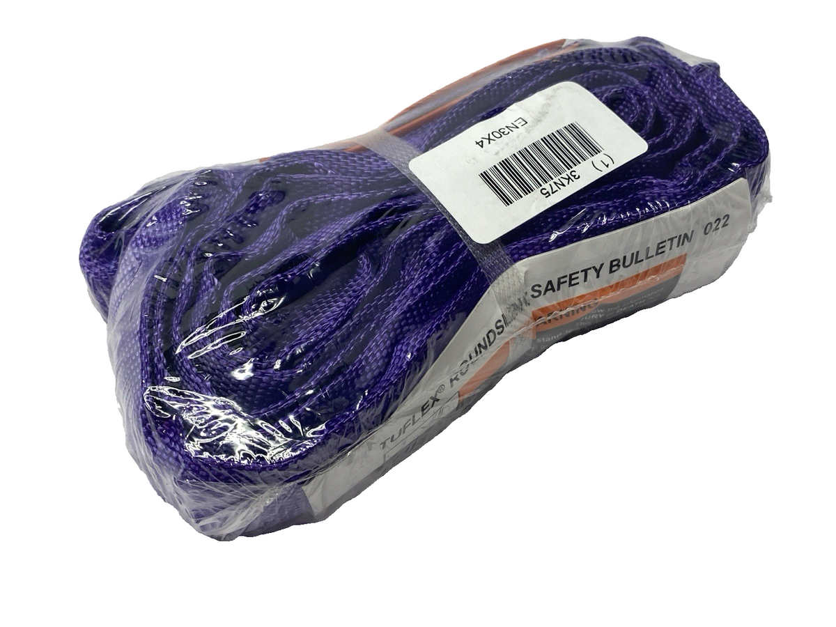 EN30X4 | Tuflex Liftall Purple Roundsling Strap 4' 2600lb - New – Open box - Maverick Industrial Sales