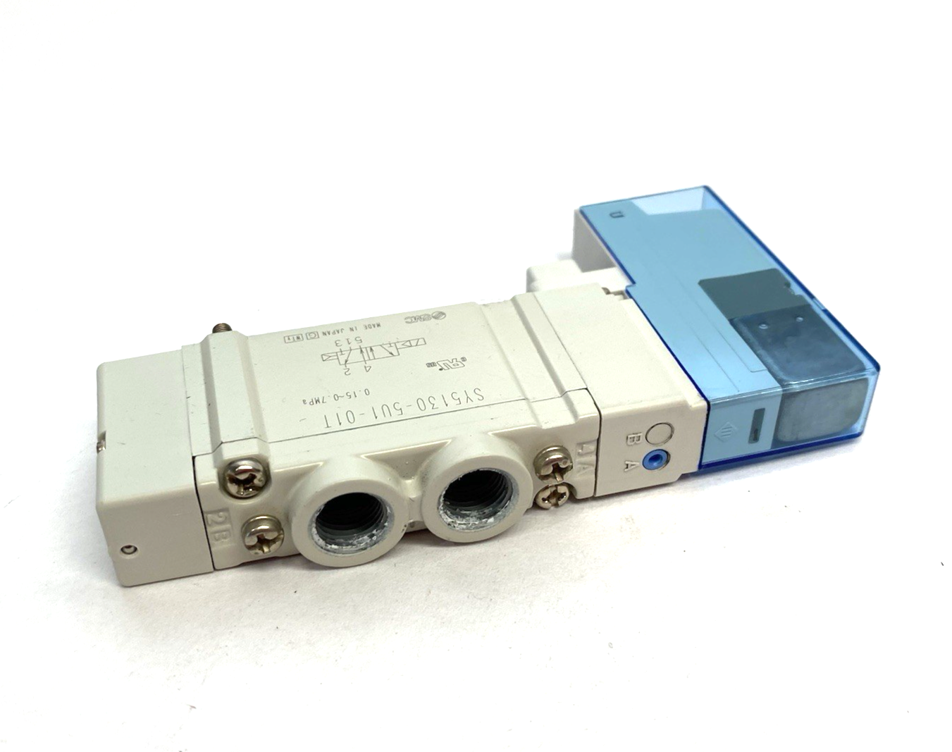 SY513-5U1-01T | SMC SY5130-5U1-01T Solenoid Valve 4/5-Port 0.15~0.7MPa - Used - Maverick Industrial Sales