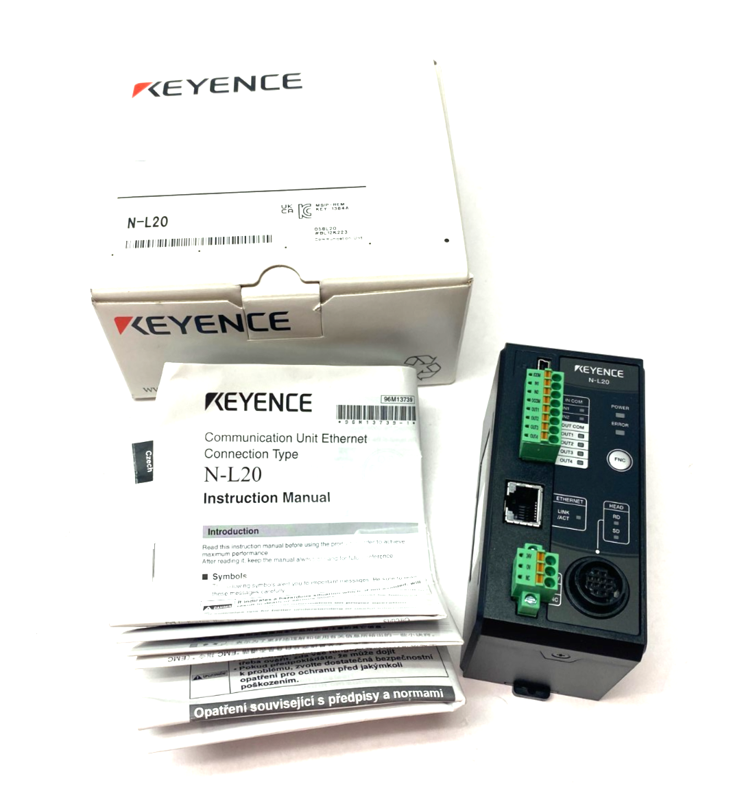 Keyence N-L20 Ethernet Connection Communication Unit 24VDC - Maverick Industrial Sales