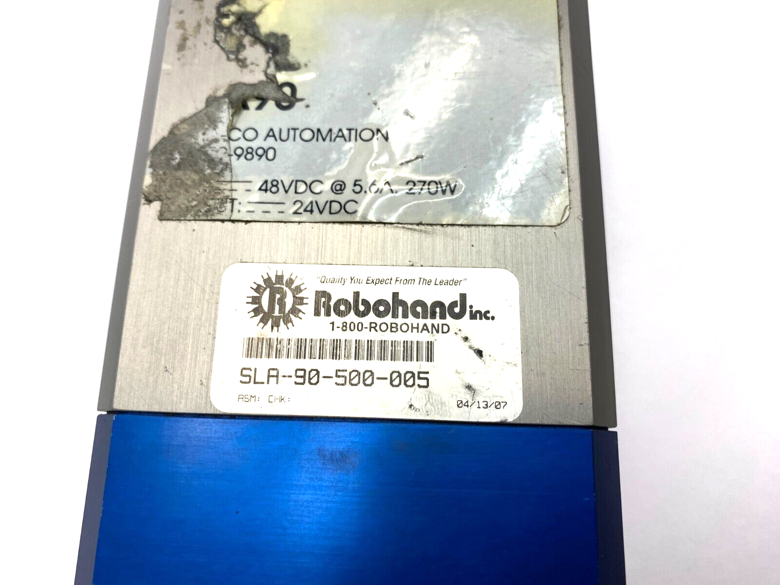 Destaco Robohand SLA-90-500-005 Smart Linear Actuator 500mm Stroke - Maverick Industrial Sales