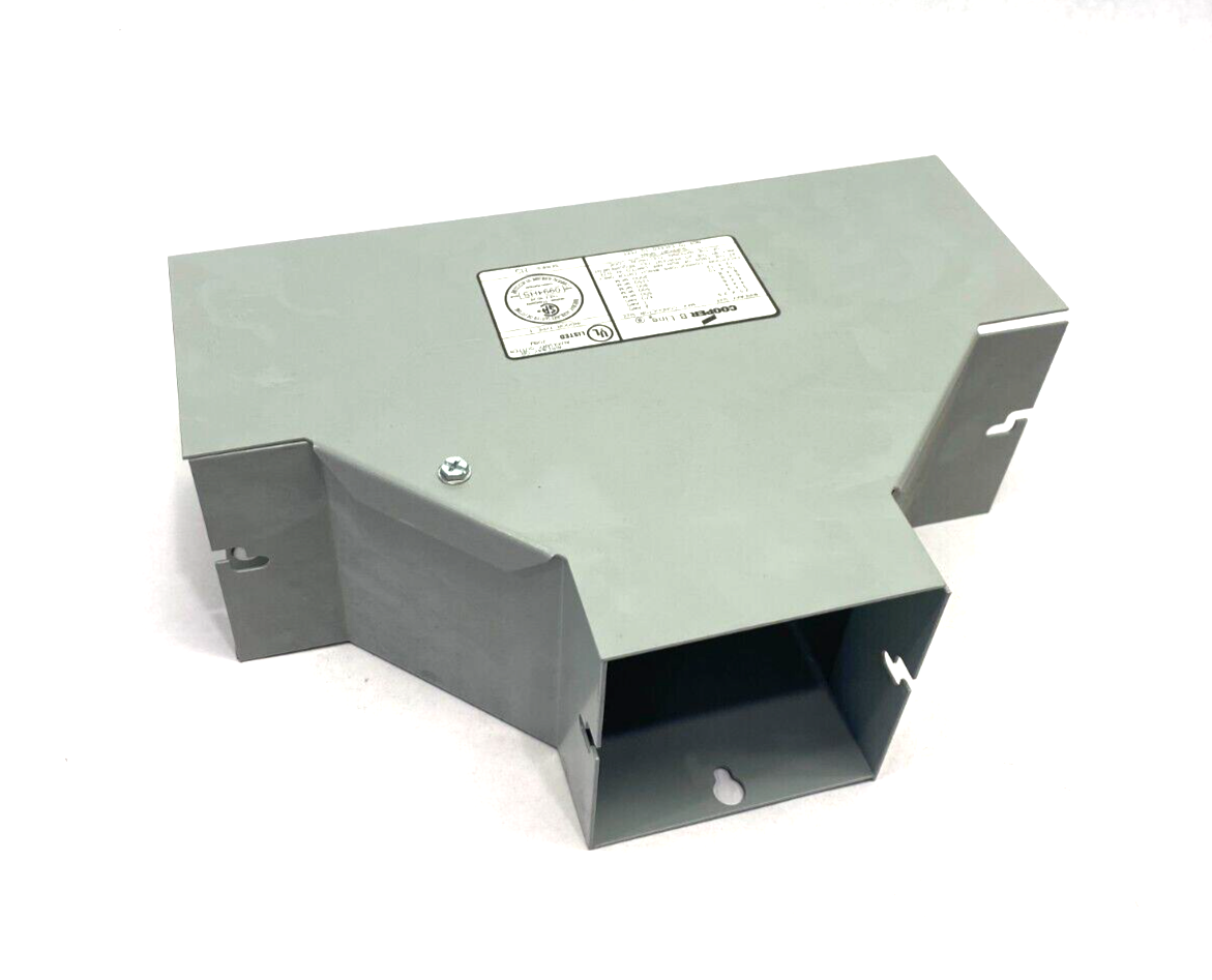 Cooper B-Line 44HST Lay-In Wireway Tee Section Hinge Screw Cover Gray Steel - Maverick Industrial Sales