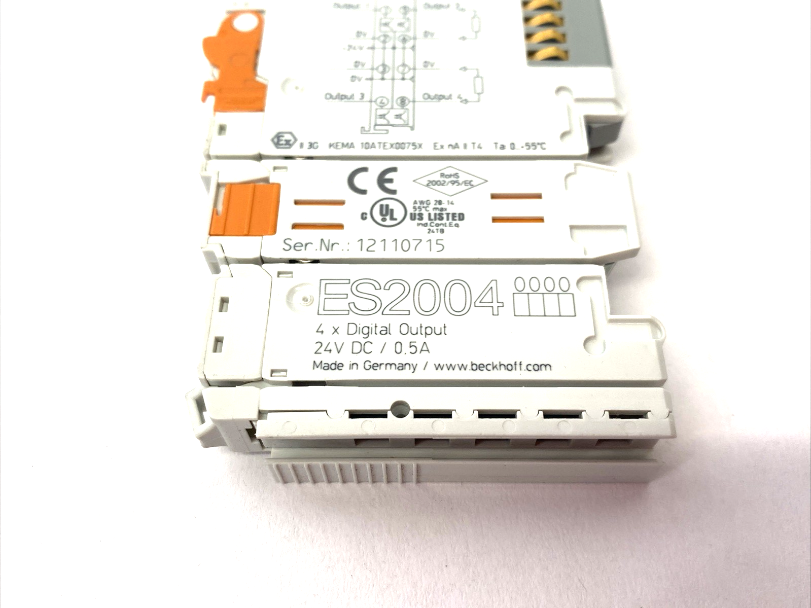 Beckhoff ES2004 EtherCAT Terminal, 4-channel Digital Output, 24 V DC, 0.5 A - Maverick Industrial Sales