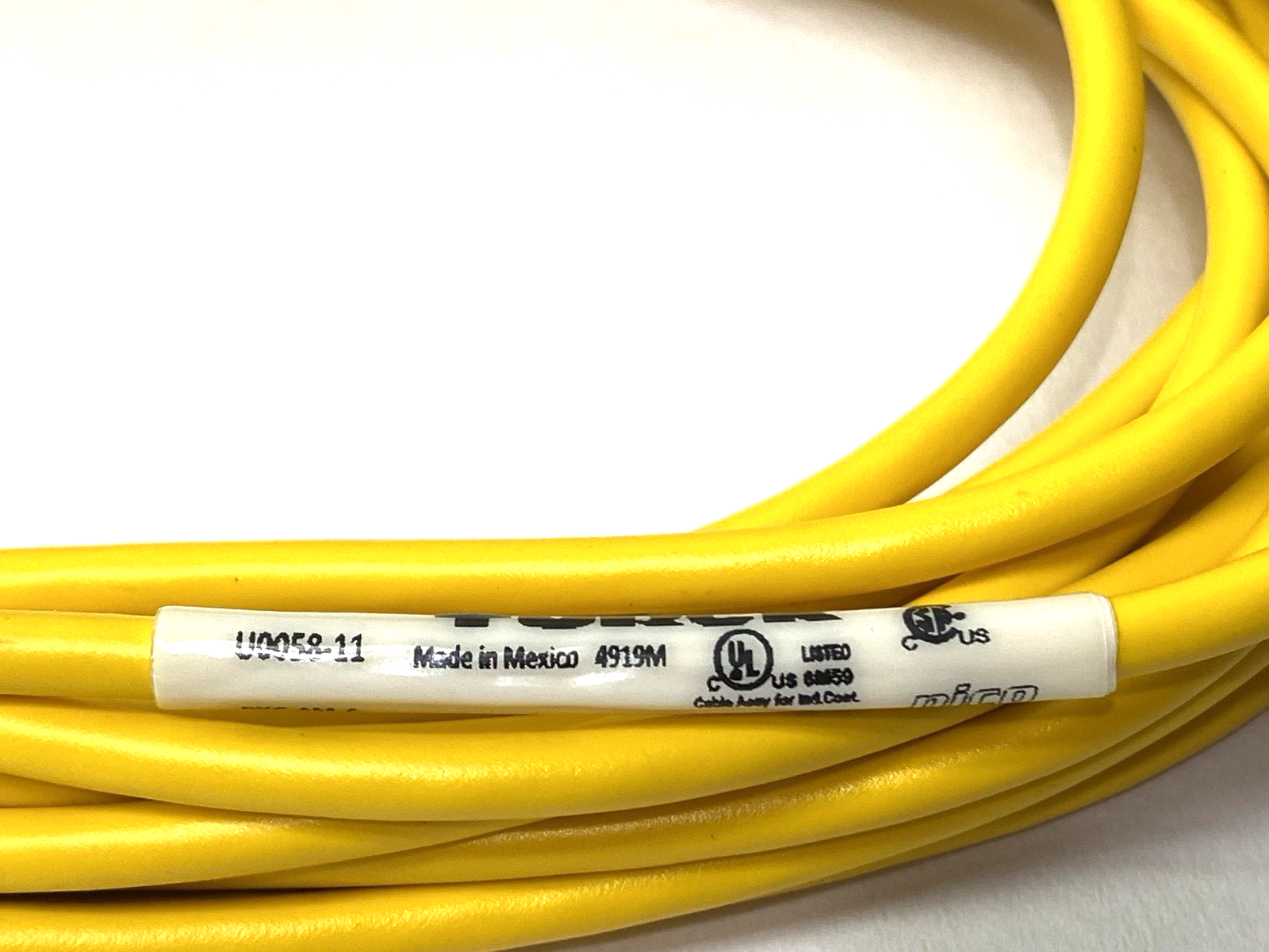 Turck PKG 4M-6 Single-Ended Cordset M8 Female Connector 4-Pin U0058-11 - Maverick Industrial Sales
