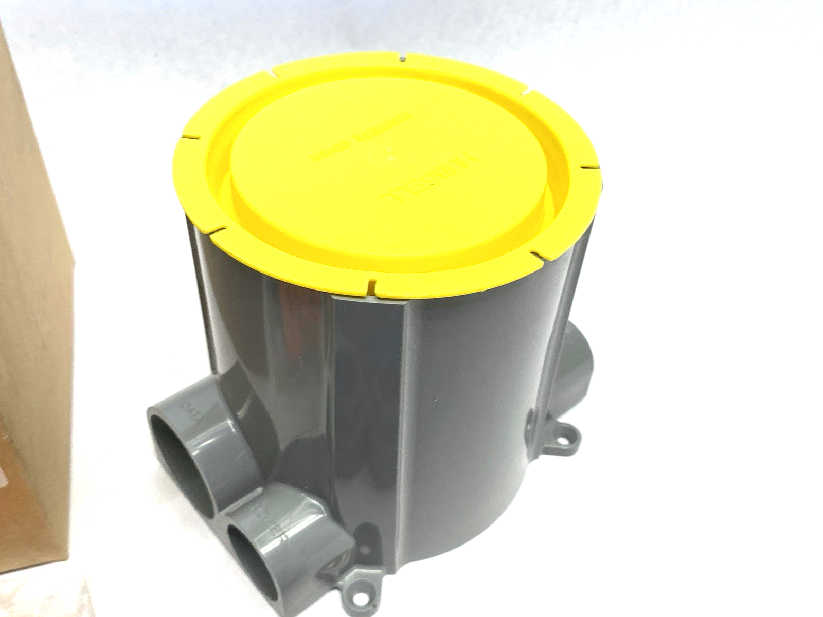 Hubbell S1PFB Round Flush Floorbox, PVC, 3.00" Minimum Dept of Pour - Maverick Industrial Sales