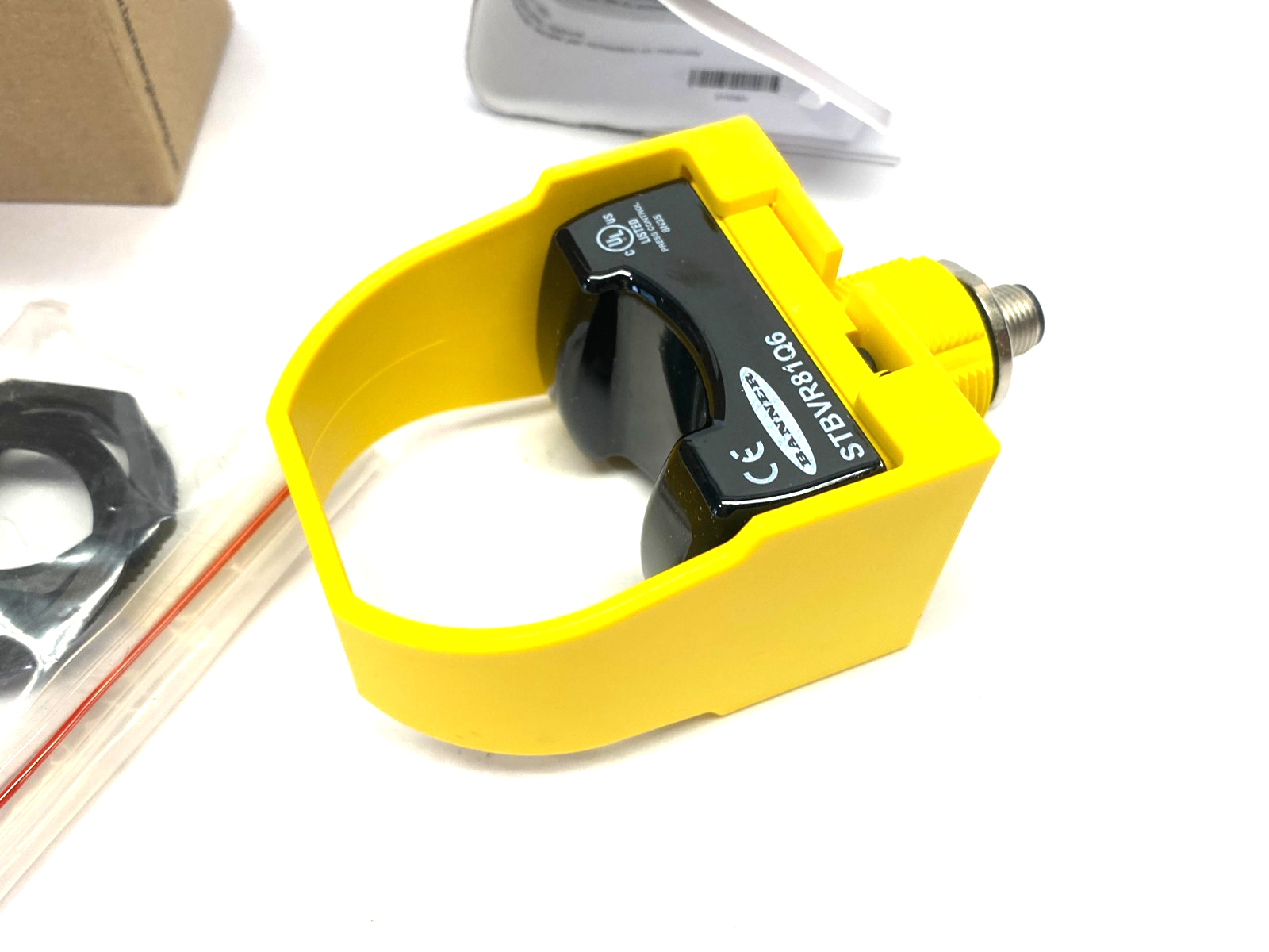 Banner STBVR81Q6 Self-Checking Safety Touch Button Yellow FC M12 Integral 64192 - Maverick Industrial Sales