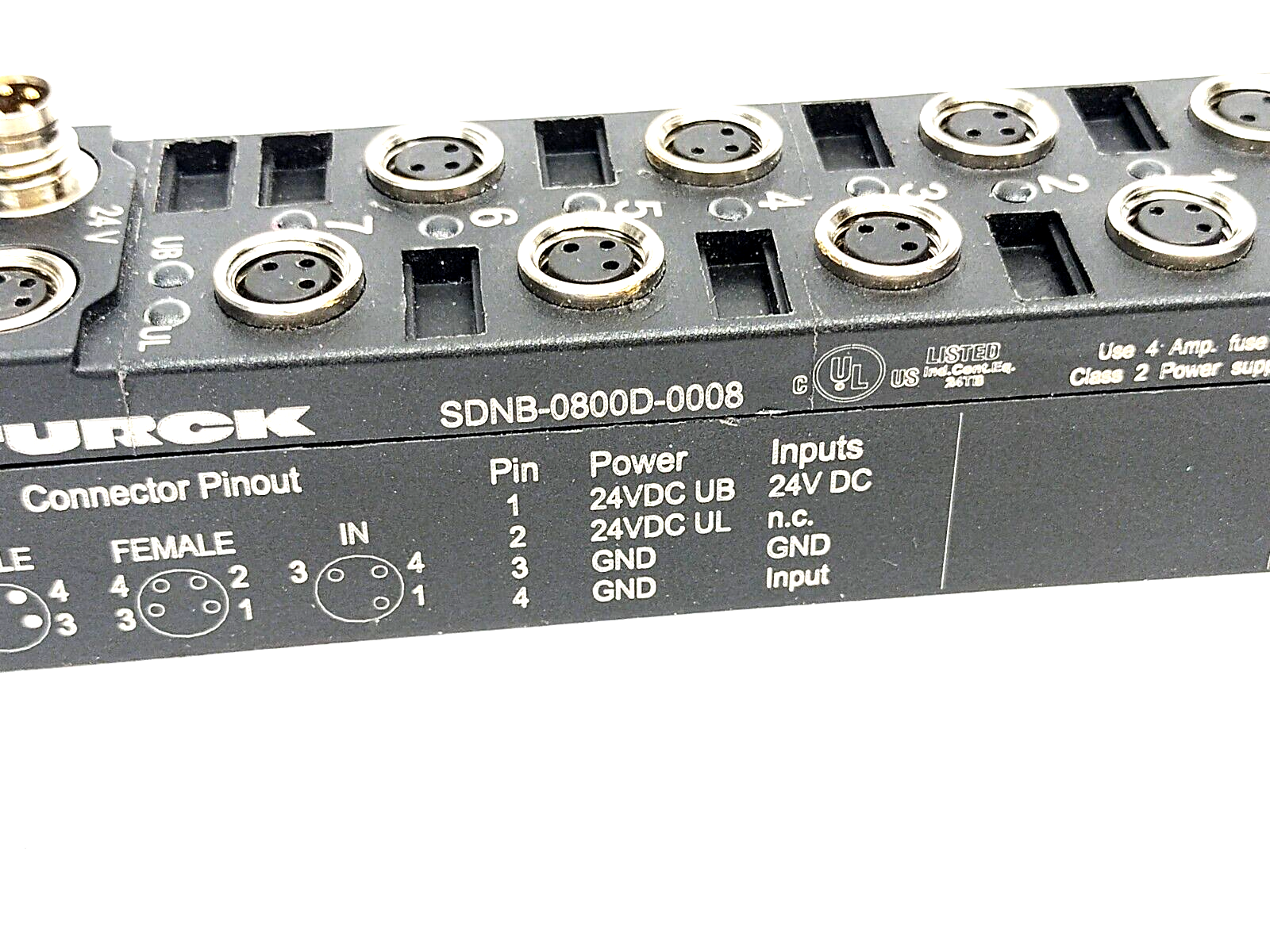 Turck SDNB-0800D-0008 DeviceNet 8 Port Digital PNP I/O Module 6824044 - Maverick Industrial Sales
