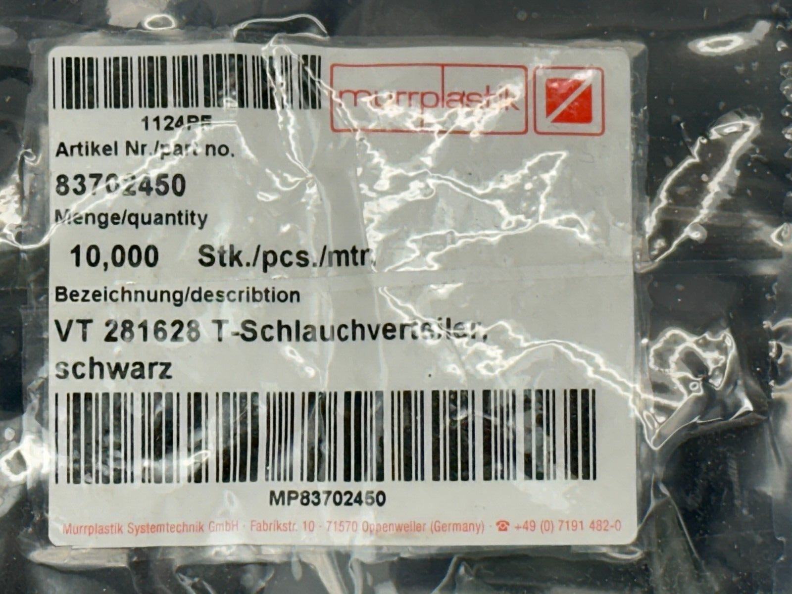 Murrplastik 83702450 Conduit Distributor Fitting VT 281628 LOT OF 10 - Maverick Industrial Sales