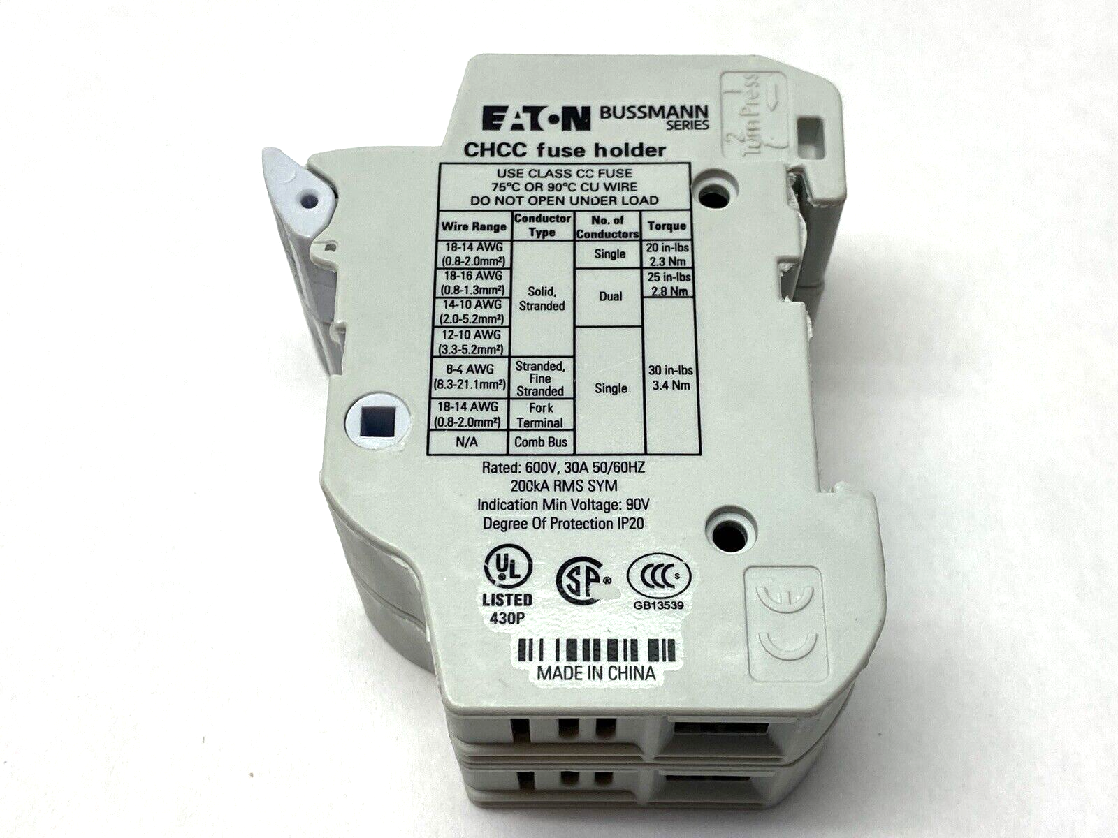 Cooper Bussmann CHCC2D Fuse Holder - Maverick Industrial Sales