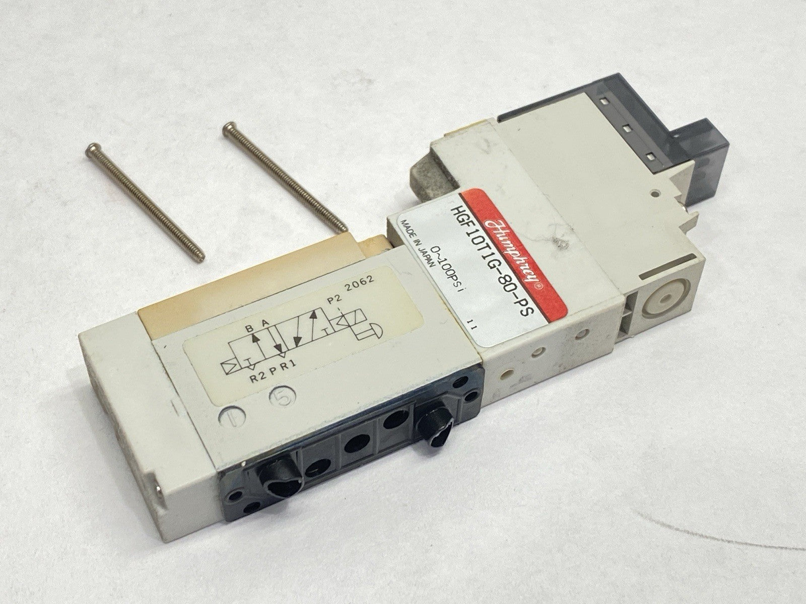HGF10T1G-80-PS | Humphrey Pneumatic Air Valve 0-100PSI - Used - Maverick Industrial Sales