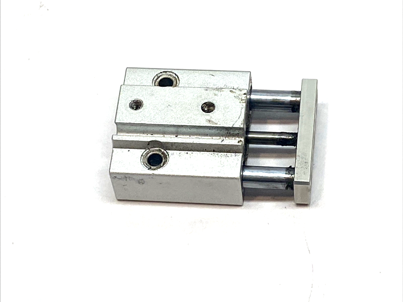 MGJ6-10 | SMC Miniature Guide Rod Cylinder 6mm Bore 10mm Stroke - Used - Maverick Industrial Sales