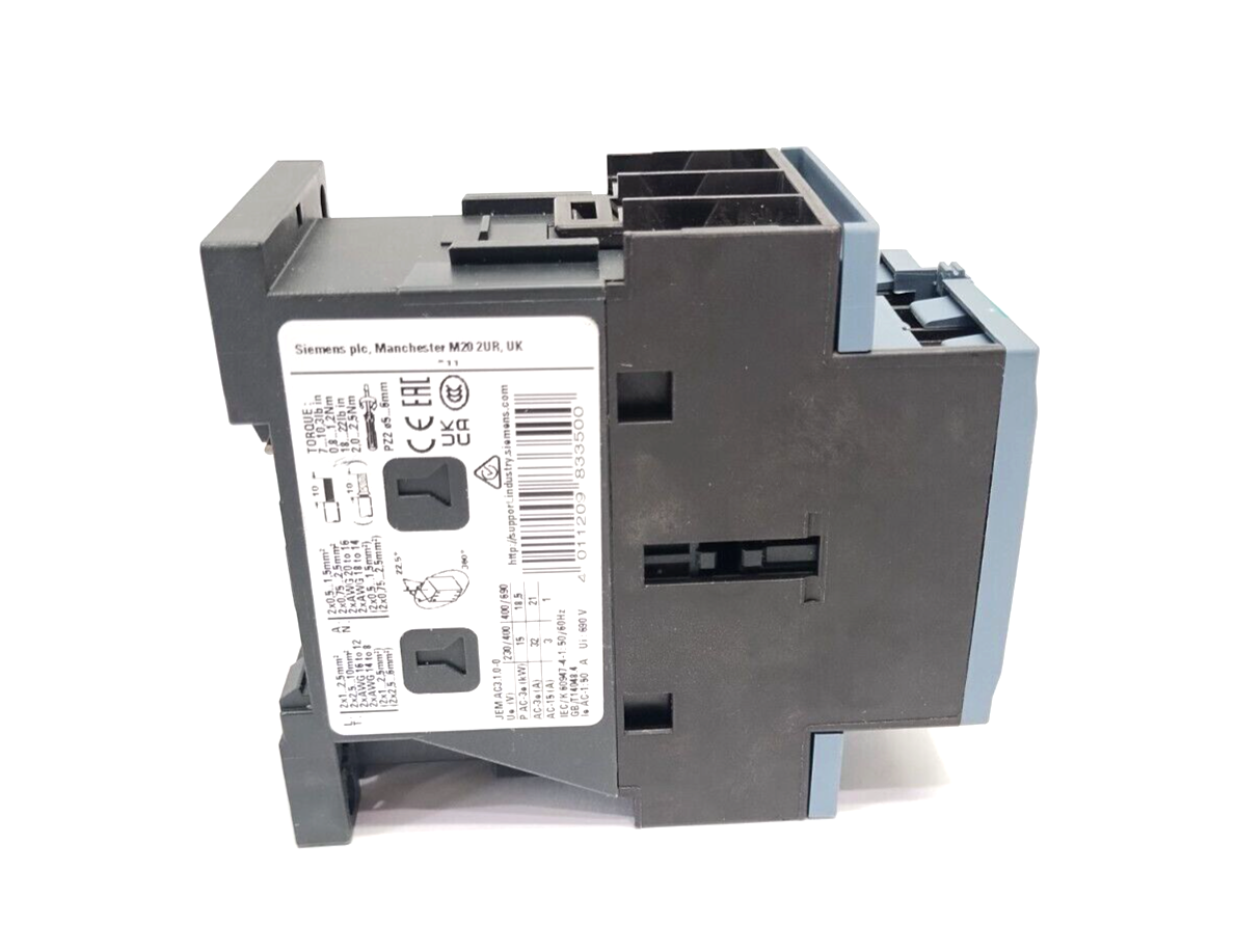 Siemens 3RT2027-1AB00 Power Contactor AC-3e/AC-3 32A 15kW 3P 24VAC - Maverick Industrial Sales