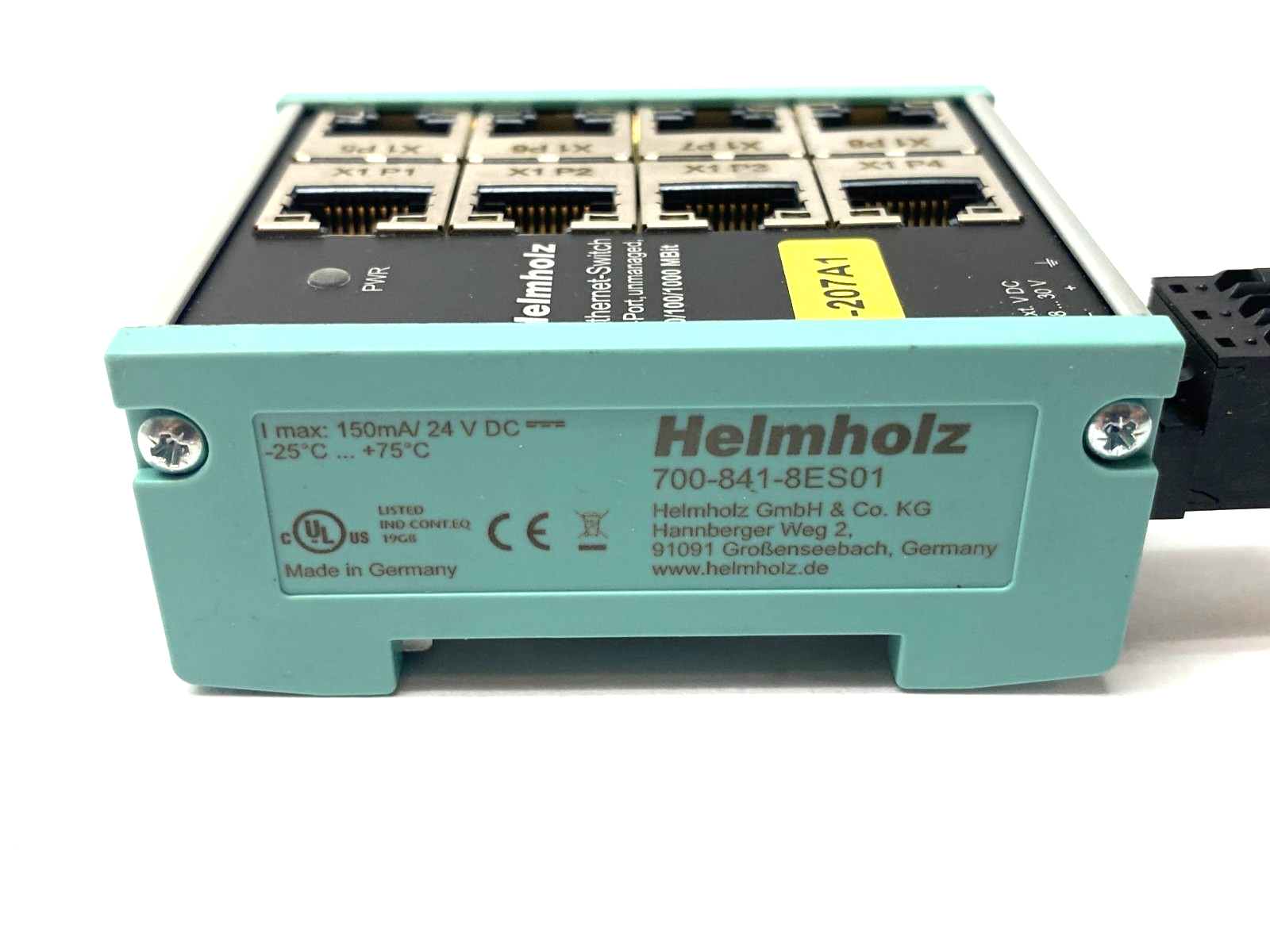 Helmholz 700-841-8ES01 FLEXtra Unmanaged Ethernet Switch 8-Port 10/100/1000Mbps - Maverick Industrial Sales