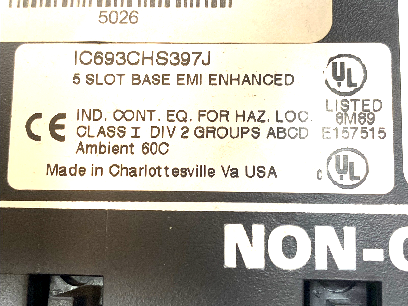 IC693CHS397J | GE Fanuc 5-Slot CPU Baseplate EMI Enhanced Series 90-30 - Used - Maverick Industrial Sales