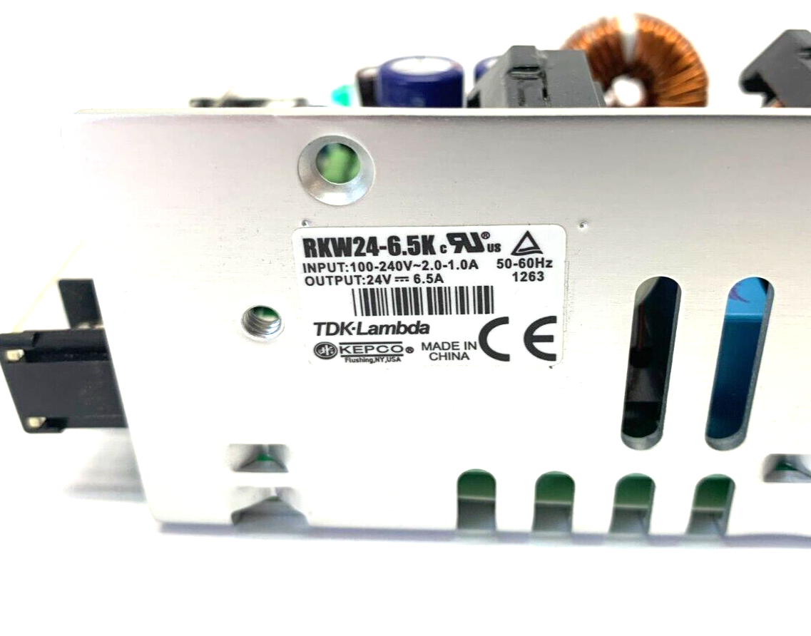 TDK Kepco RKW24-6.5K Power Supply 100-240V 2.0-1.0A Input 50-60Hz - Maverick Industrial Sales