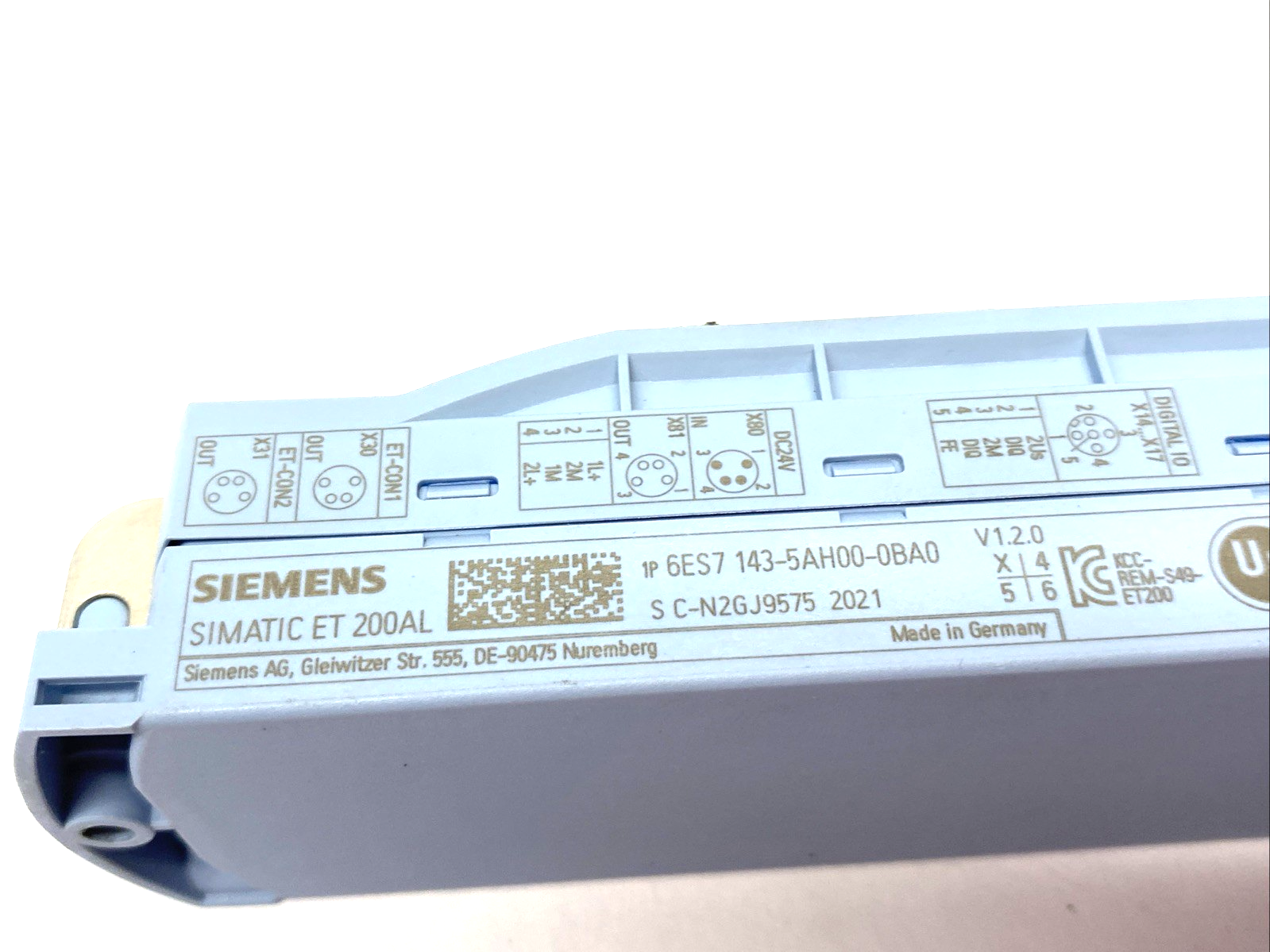Siemens 6ES7143-5AH00-0BA0 SIMATIC ET 200AL, DIQ 16x24 V DC/0.5 A, 8xM12 - Maverick Industrial Sales