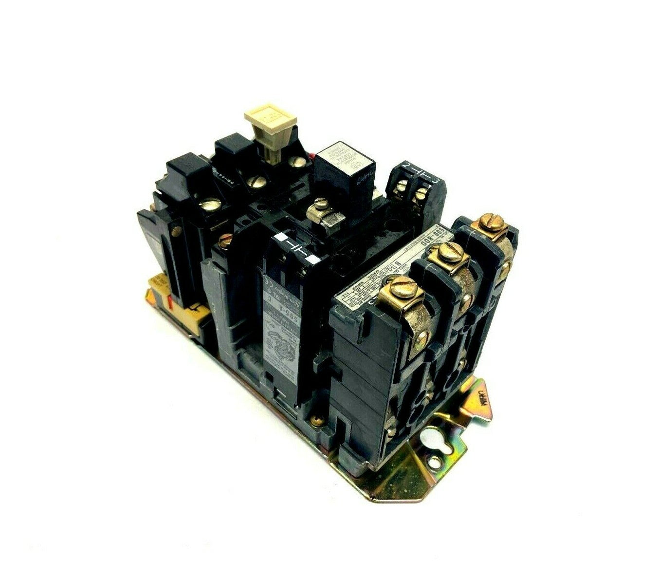 Allen Bradley 509-B0D Ser B Starter w/ 592-B0W16 Relay and 2 x 595-A Contacts - Maverick Industrial Sales