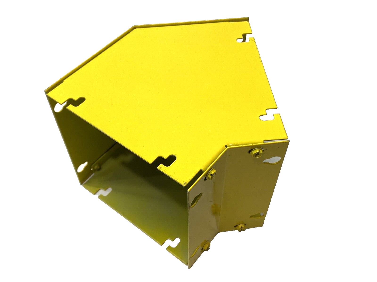 F66G45E | Hoffman Elbow 45-Degree Lay-in Wireway 6" x 6" YELLOW SHELFWARE - New Other - Maverick Industrial Sales