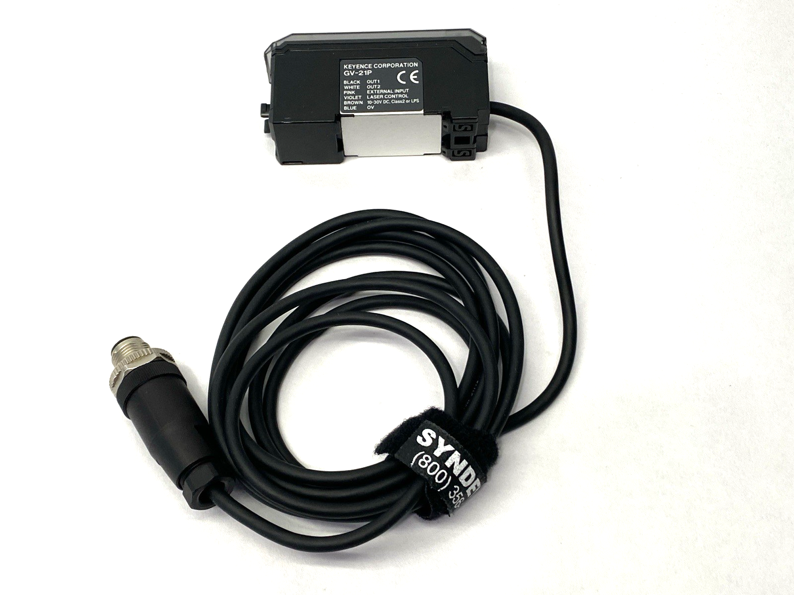 GV-21P | Keyence Digital CMOS Laser Sensor Amplifier Main Unit M12 4-Pin - Used - Maverick Industrial Sales