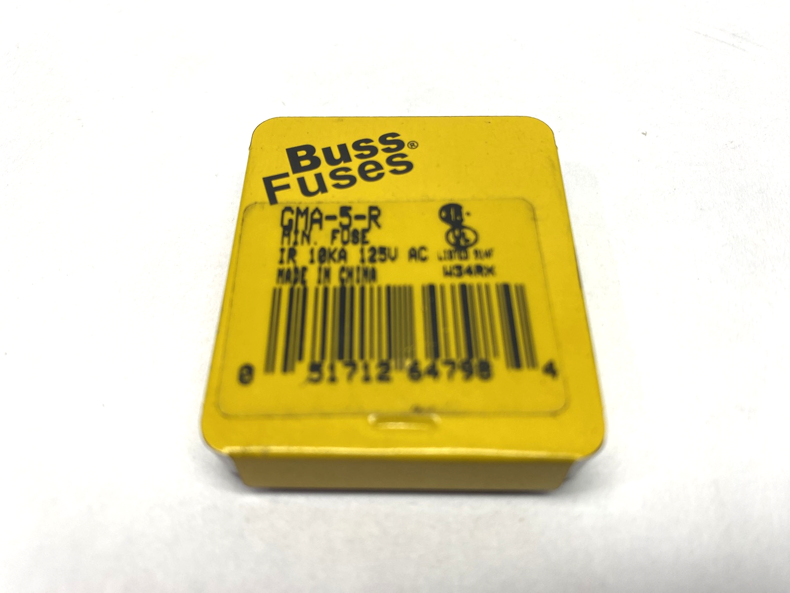 Cooper Bussmann GMA-5-R Miniature Fuse 5A 250VAC LOT OF 10 - Maverick Industrial Sales