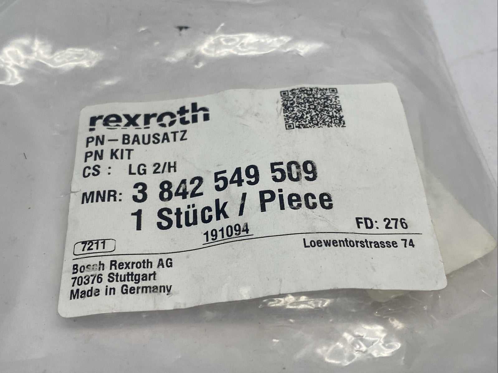 Rexroth 3842549509 Pneumatic Kit LG 2/H R422001514 - Maverick Industrial Sales
