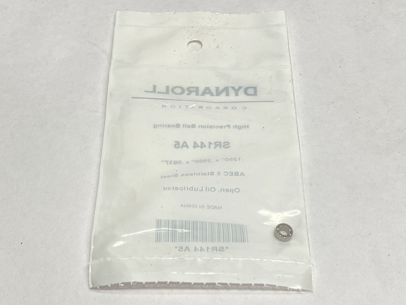 Dynaroll SR144 A5 ABEC 5 High Precision Ball Bearing 0.1250" x 0.2500" x 0.0937" - Maverick Industrial Sales
