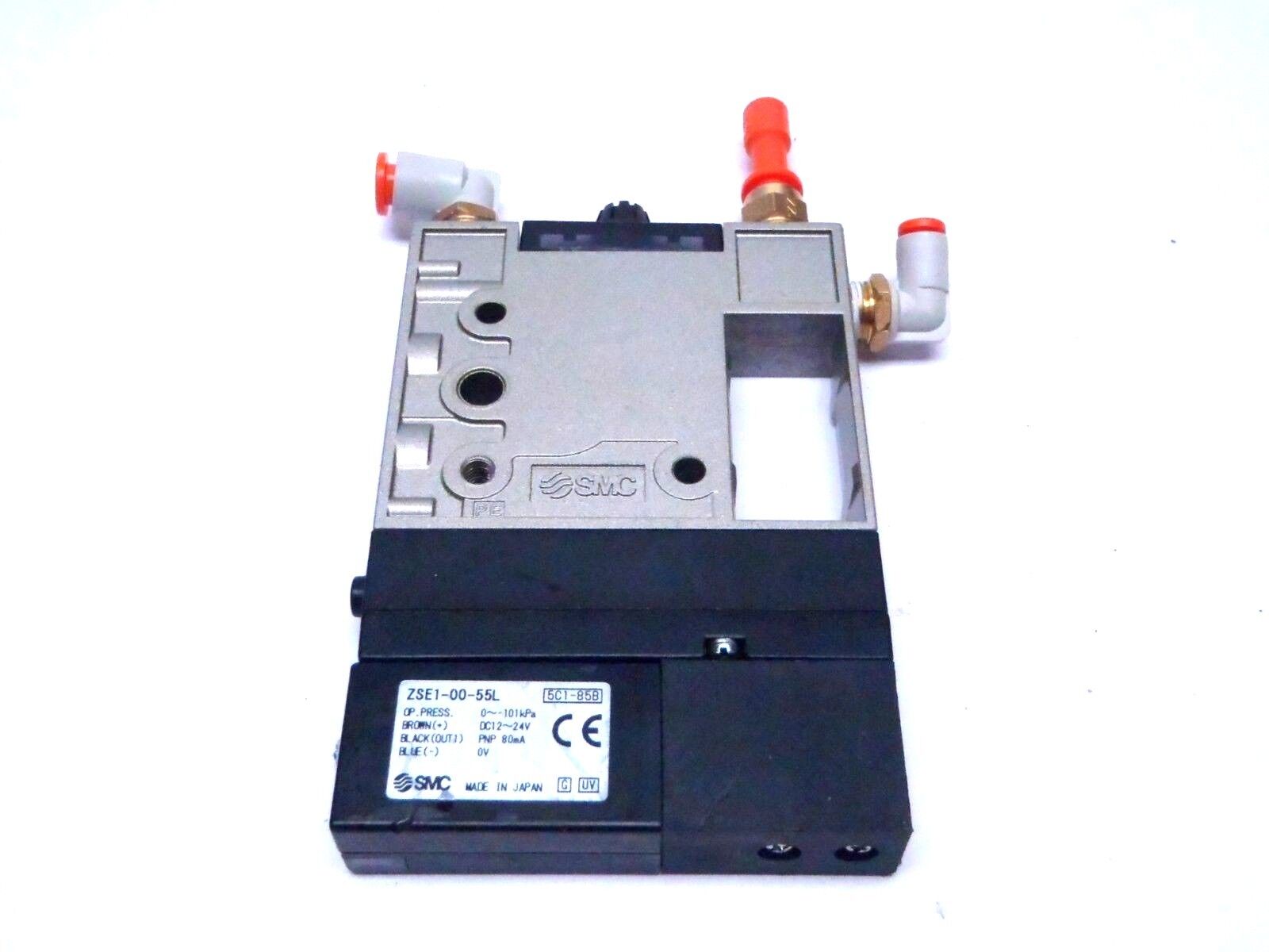 SMC ZM131HT-K5L-E55L ZSE1-00-55L Vacuum Ejector w/ Switch - Maverick Industrial Sales