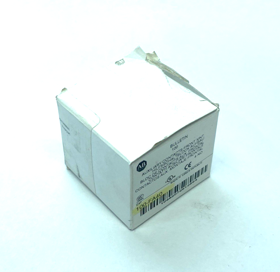 Allen Bradley 100-FA40 Ser. B Auxiliary Contact Block, Front-Mount - Maverick Industrial Sales