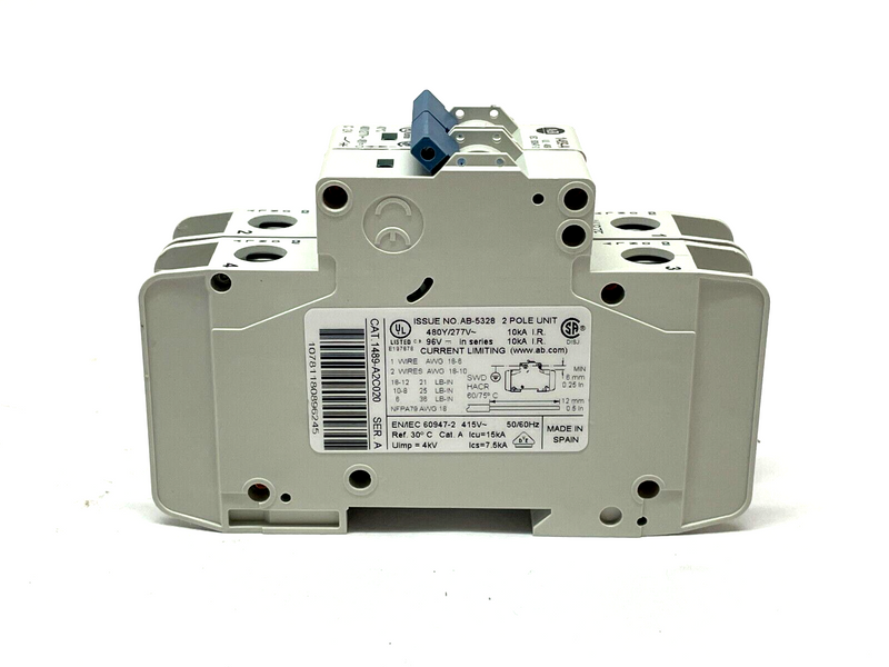 Allen Bradley 1489-A2C020 Ser. A Industrial Circuit Breaker - Maverick Industrial Sales