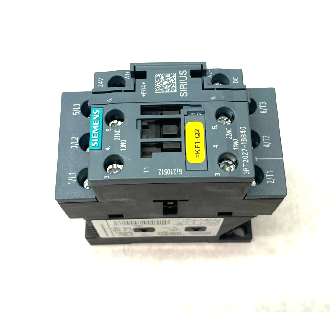 Siemens 3RT2027-1BB40 SIRIUS Power Contactor AC-3e/AC-3, 3-Pole 32A - Maverick Industrial Sales