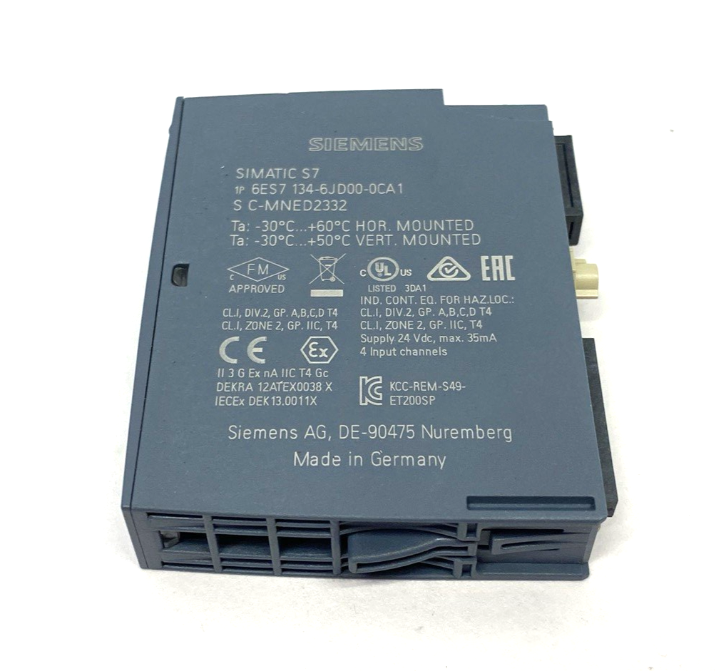 6ES7134-6JD00-0CA1 | Siemens SIMATIC ET 200SP Analog Input Module AI 4xRTD/TC - Used - Maverick Industrial Sales