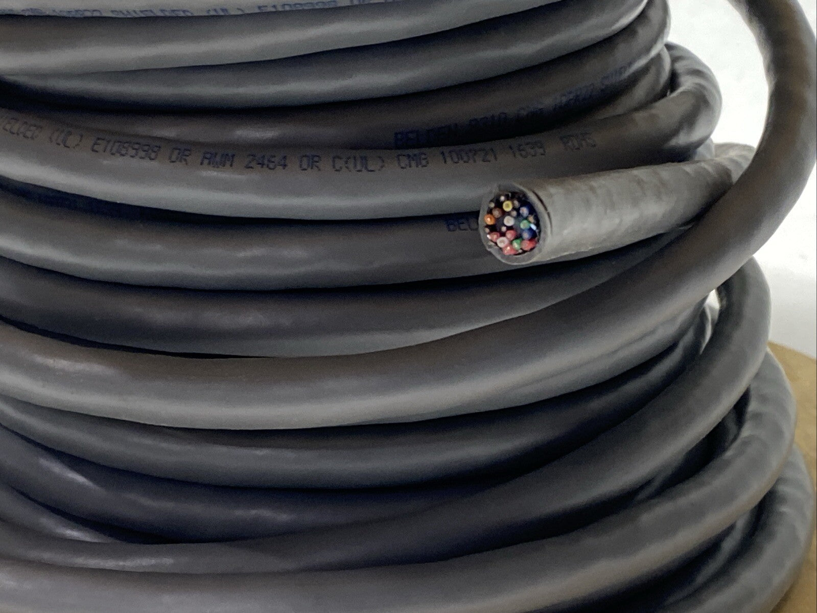 Belden 8310 Computer EIA RS-232 Cable PVC 10/PR 22AWG 7x30 Gray 35FT SPOOL - Maverick Industrial Sales